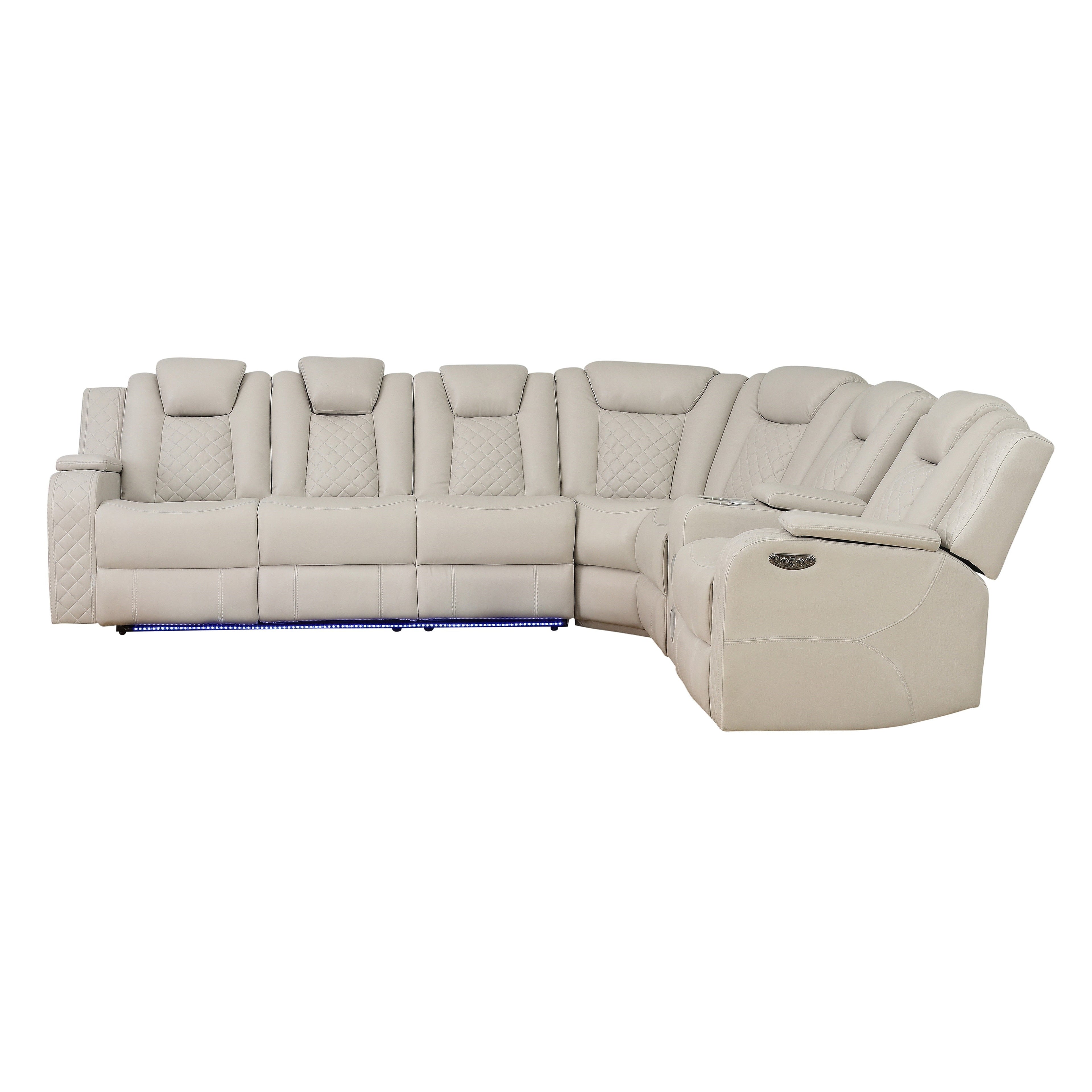 SH8895GRW*SC (3)3-PIECE RECLINING SECTIONAL - SH8895GRW*SC - Bien Home Furniture & Electronics