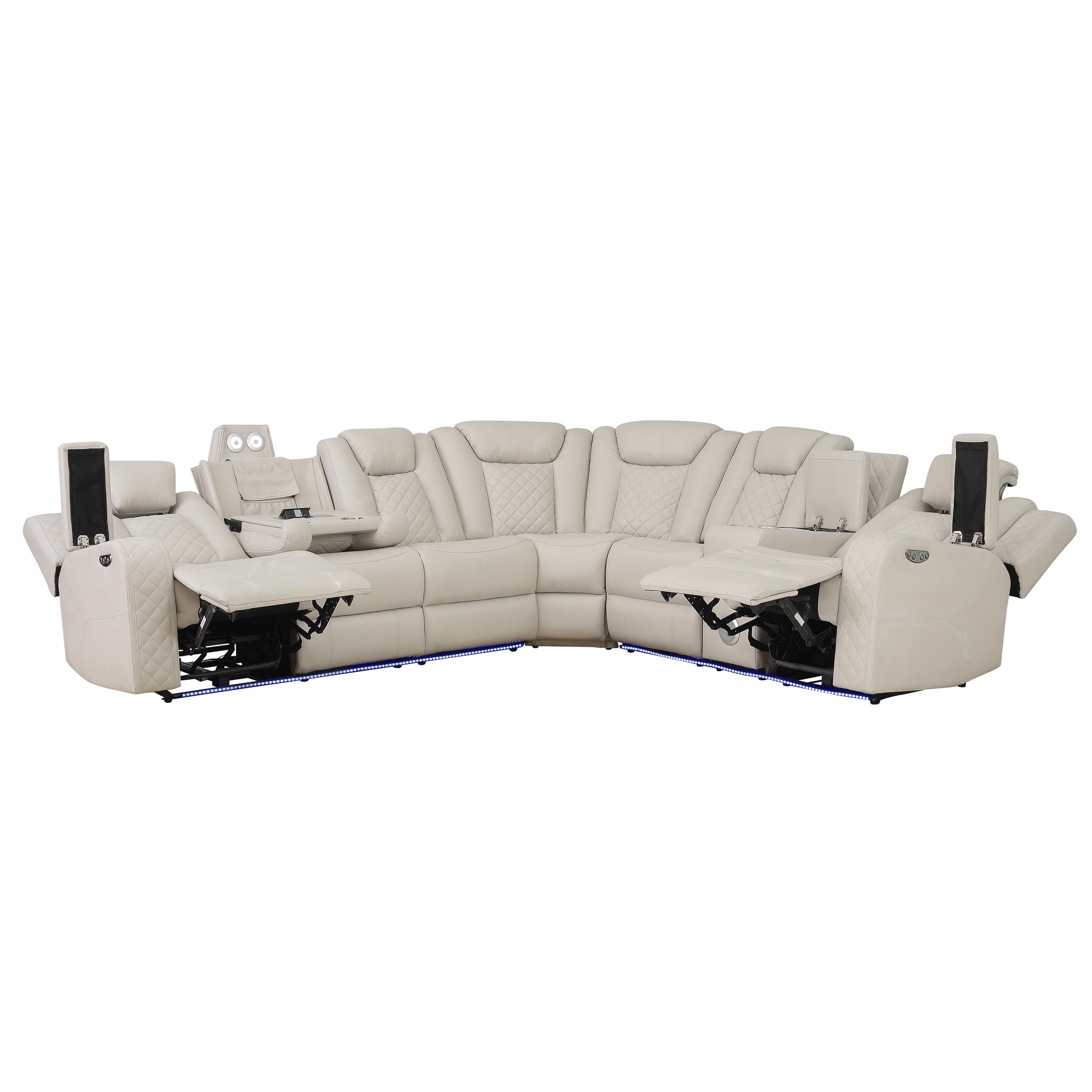 SH8895GRW*SC (3)3-PIECE RECLINING SECTIONAL - SH8895GRW*SC - Bien Home Furniture & Electronics