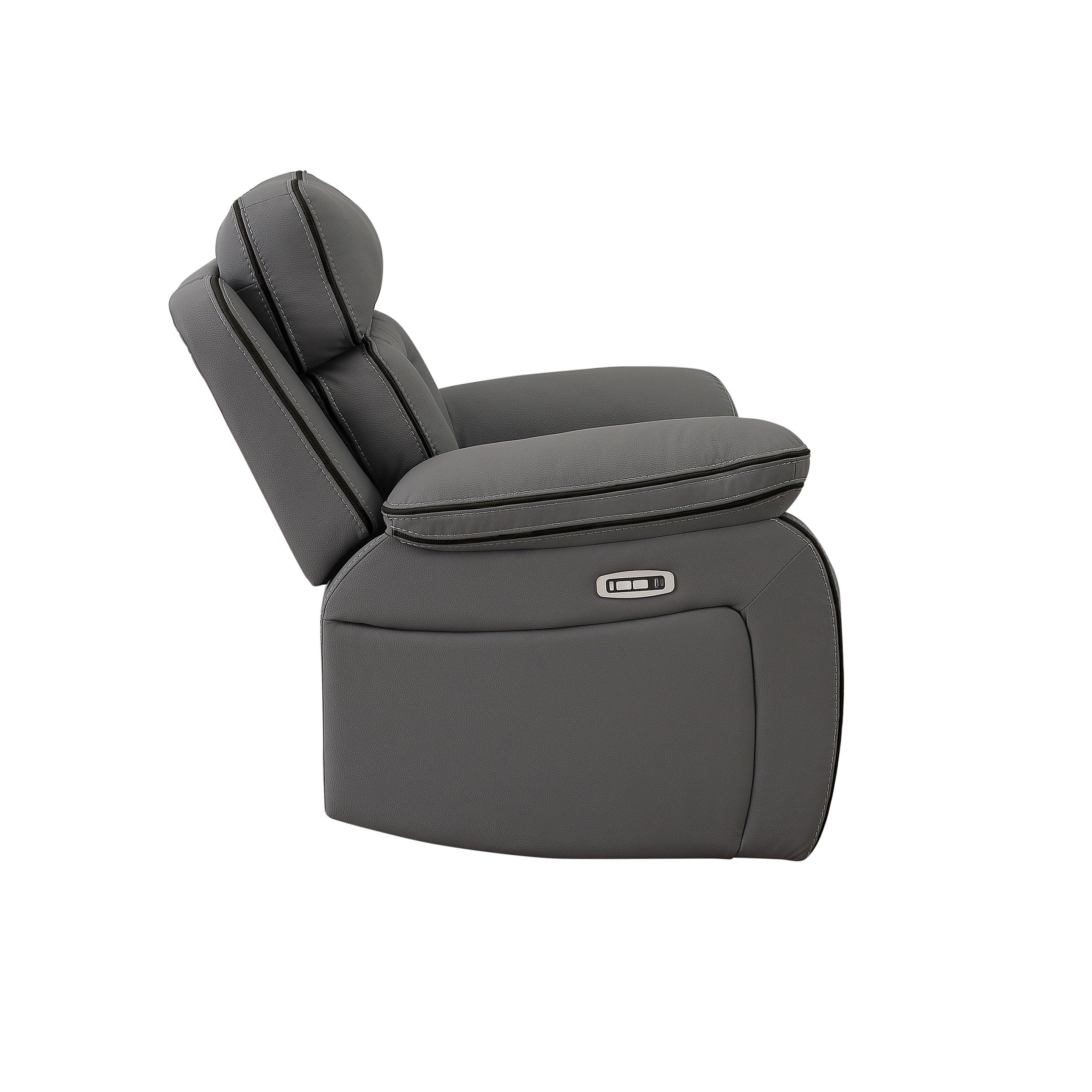 SH8898GRY-1 PW RECLN CHAIR W/ PW HEADREST - SH8898GRY-1