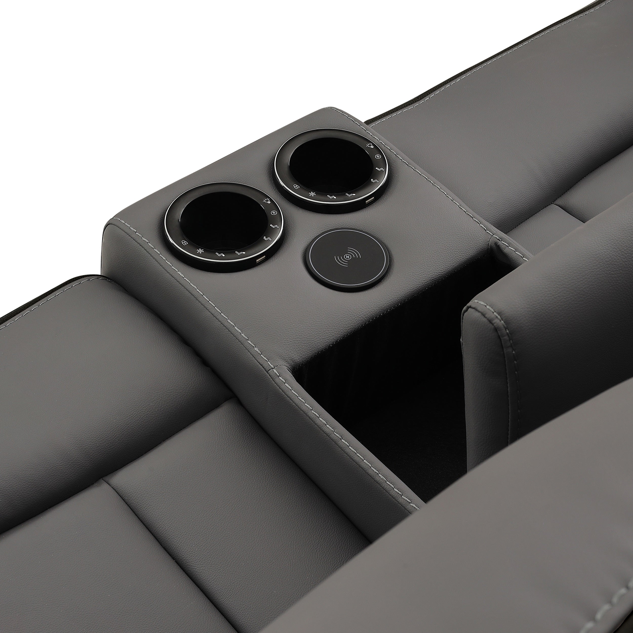 SH8898GRY*2 2PC SET: SOFA, LOVE - SH8898GRY*2