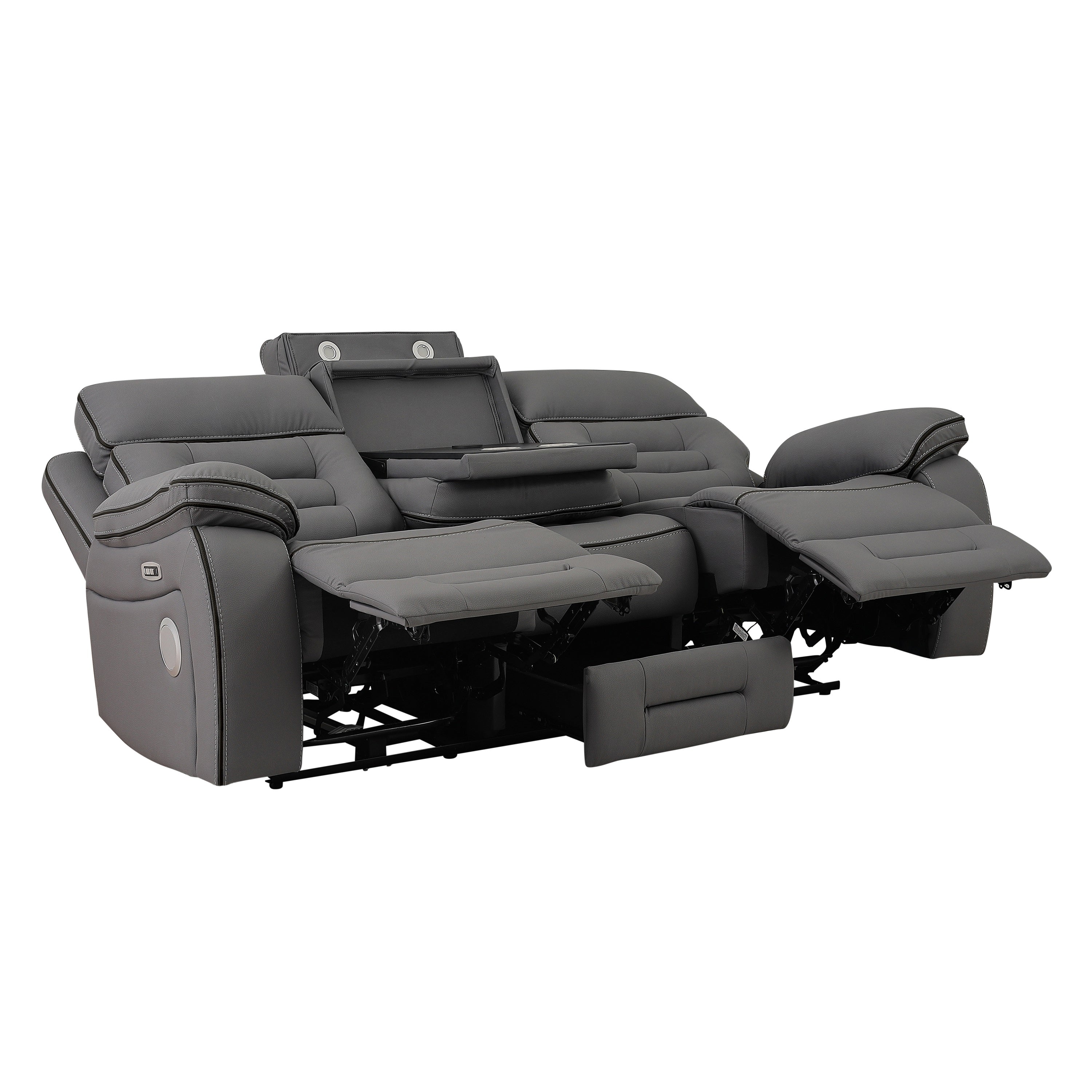 SH8898GRY*2 2PC SET: SOFA, LOVE - SH8898GRY*2