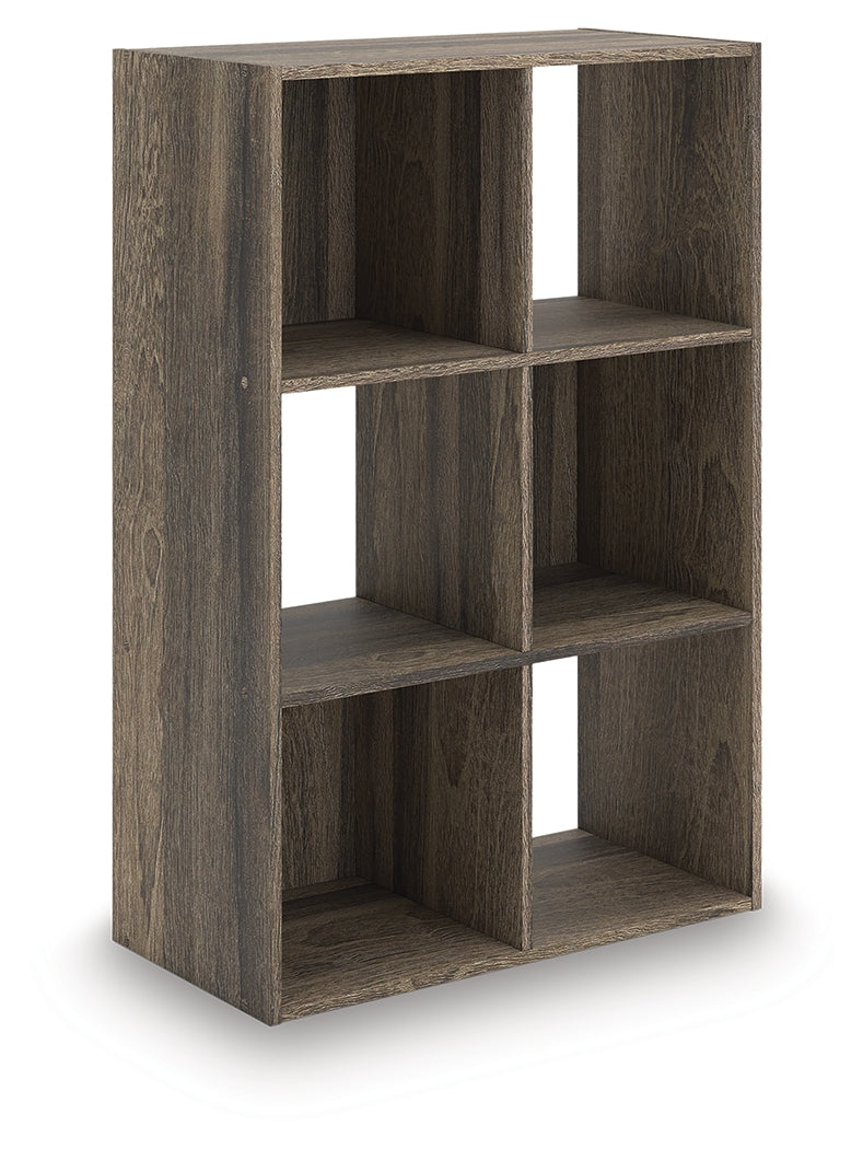 Shallifer Brown Six Cube Organizer - EA1104-3X2