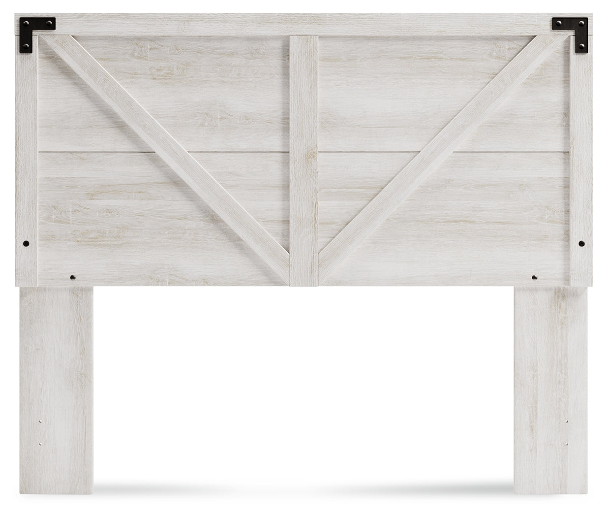 Shawburn Queen Panel Headboard with Dresser in Whitewash - PKG016192