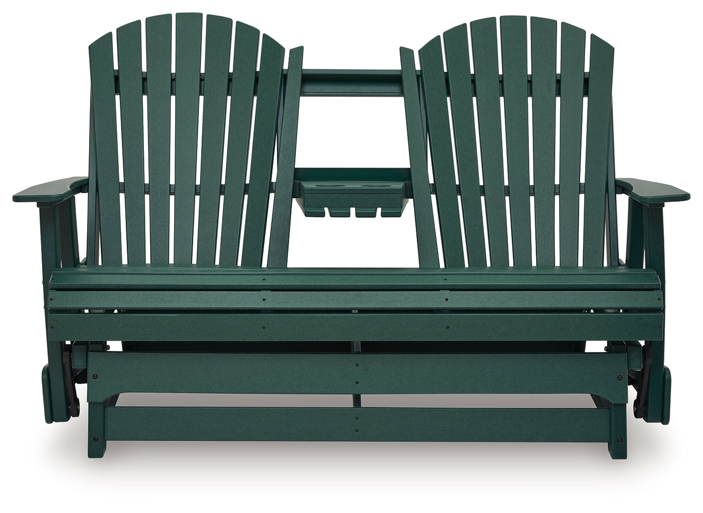 Shell Beach Green Outdoor Loveseat Glider - PCP115-835