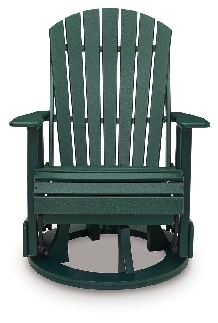 Shell Beach Green Outdoor Swivel Glider Chair - PCP115-820