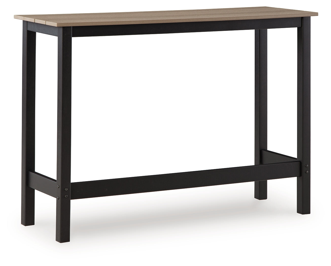 Shoreline Beach Black/Beige Outdoor Counter Table and 2 Barstools - PCP221-113