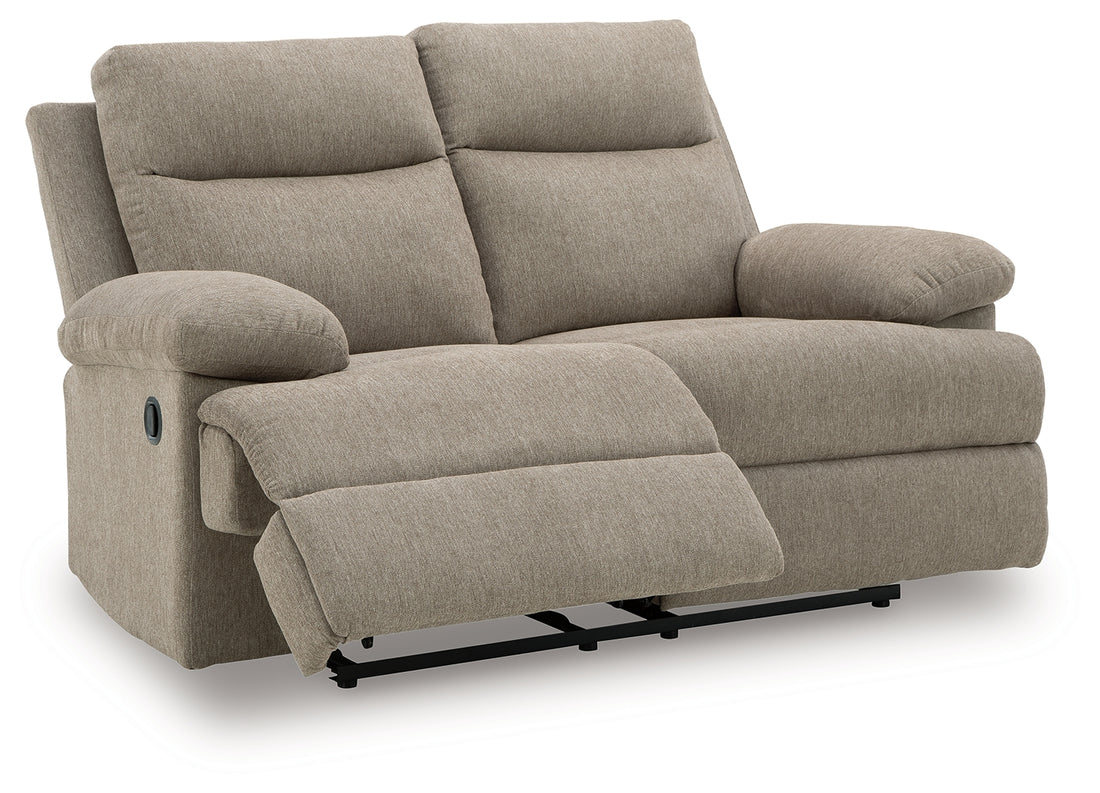 Side-Swipe Mocha Reclining Loveseat - PC9140586