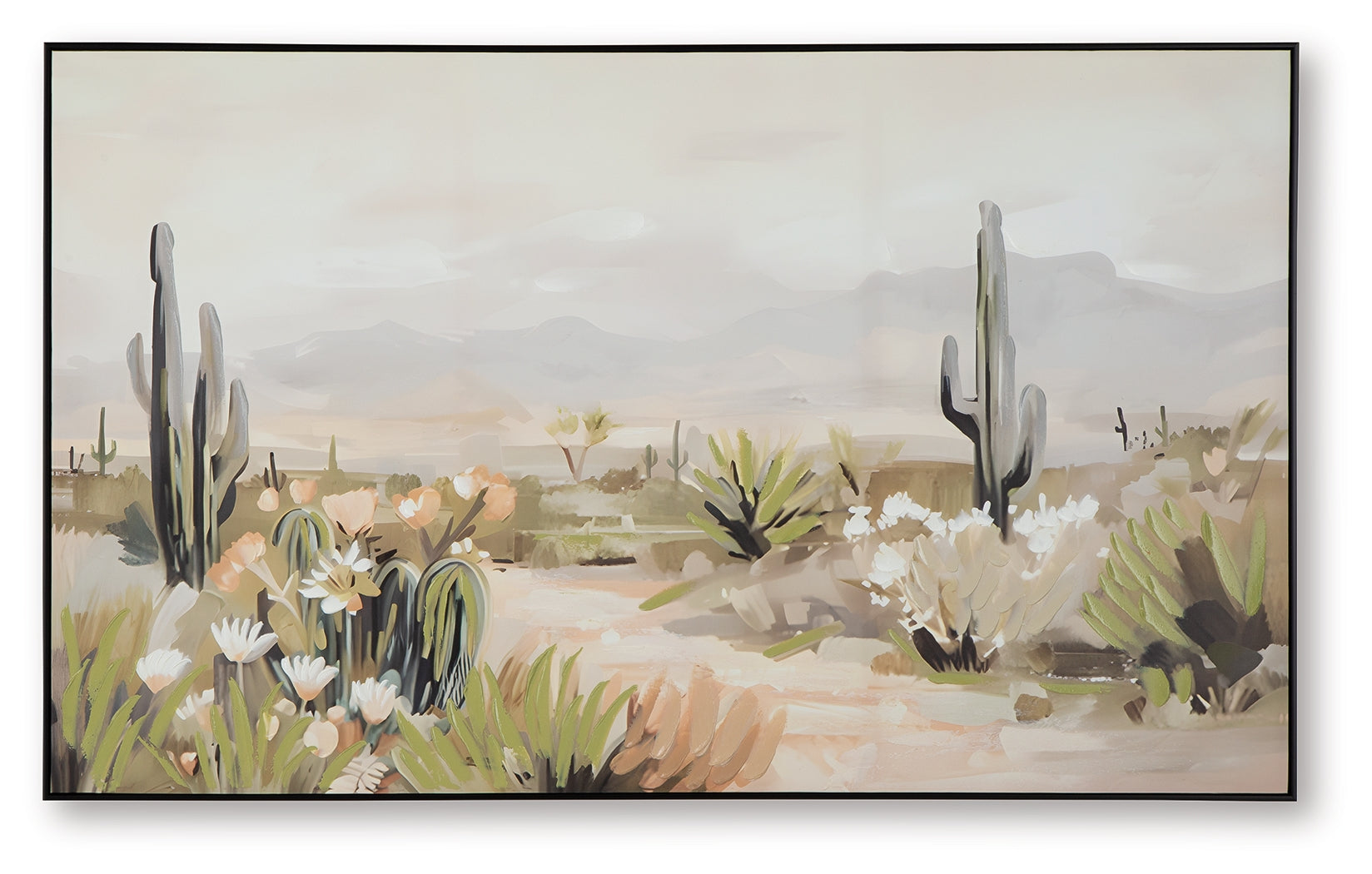 Sidworth Green/Beige/Gray Wall Art - A8000480