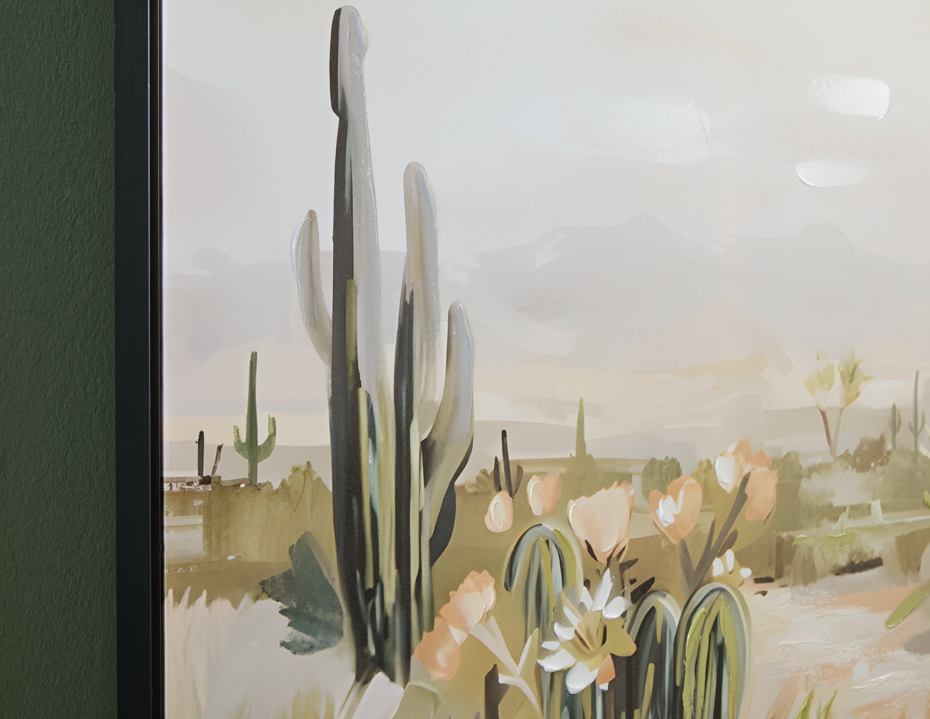 Sidworth Green/Beige/Gray Wall Art - A8000480