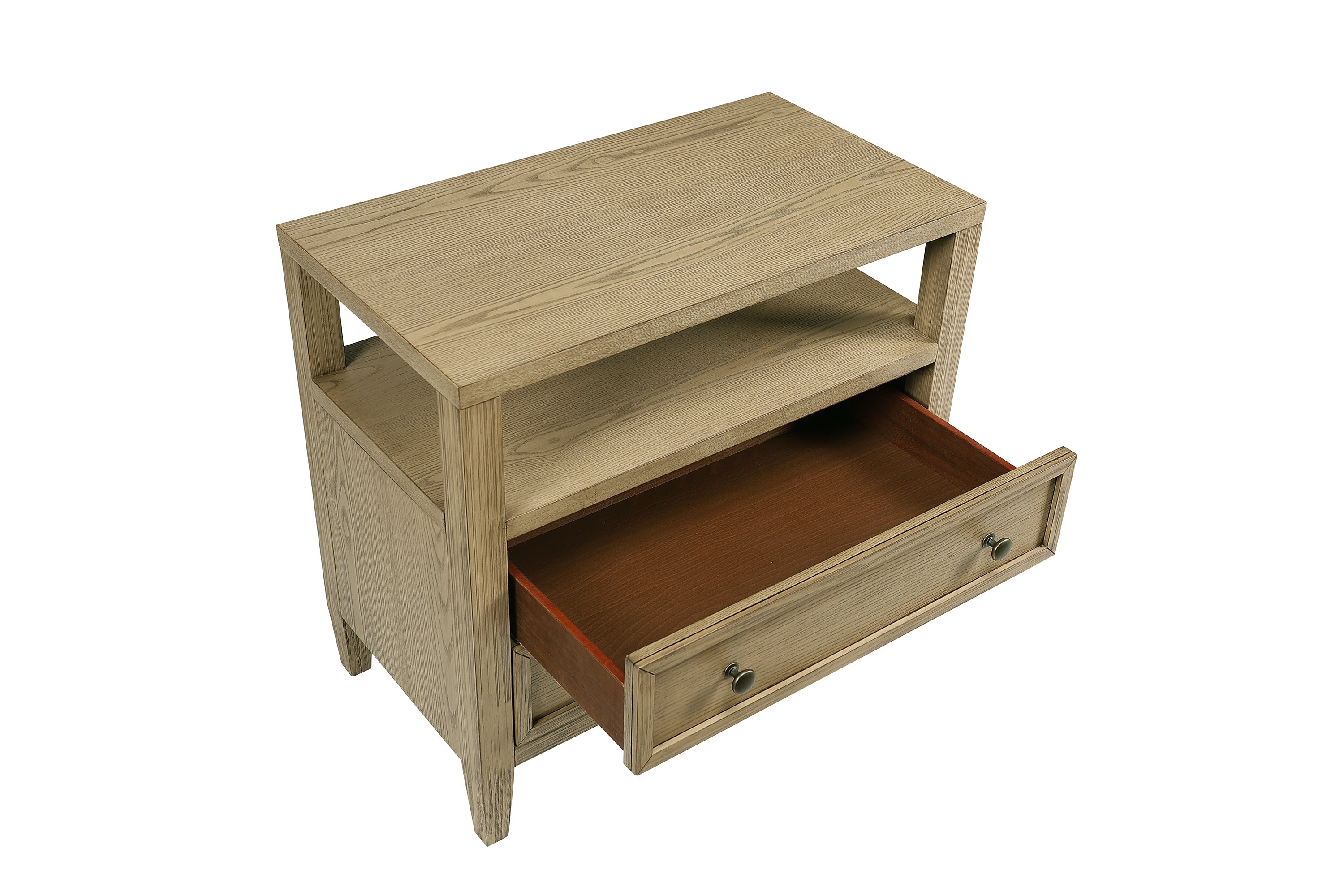 Sienna Rustic Natural Canopy Platform Bedroom Set - SET | B8250-Q-HBFB | B8250-Q-BASE | B8250-KQ-RAIL | B8250-2 | B8250-4