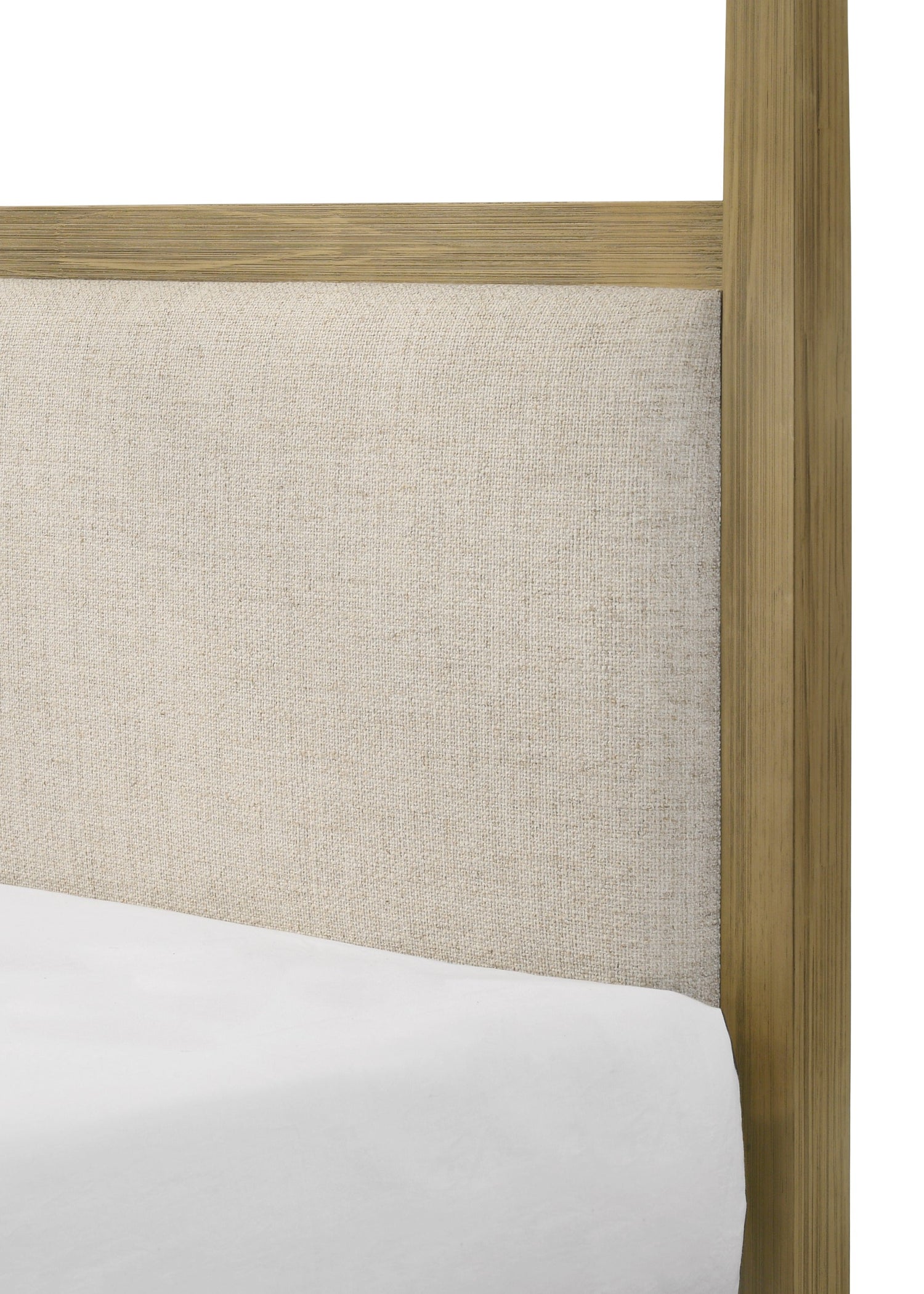 Sienna Rustic Natural Queen Canopy Platform Bed - SET | B8250-Q-HBFB | B8250-Q-BASE | B8250-KQ-RAIL