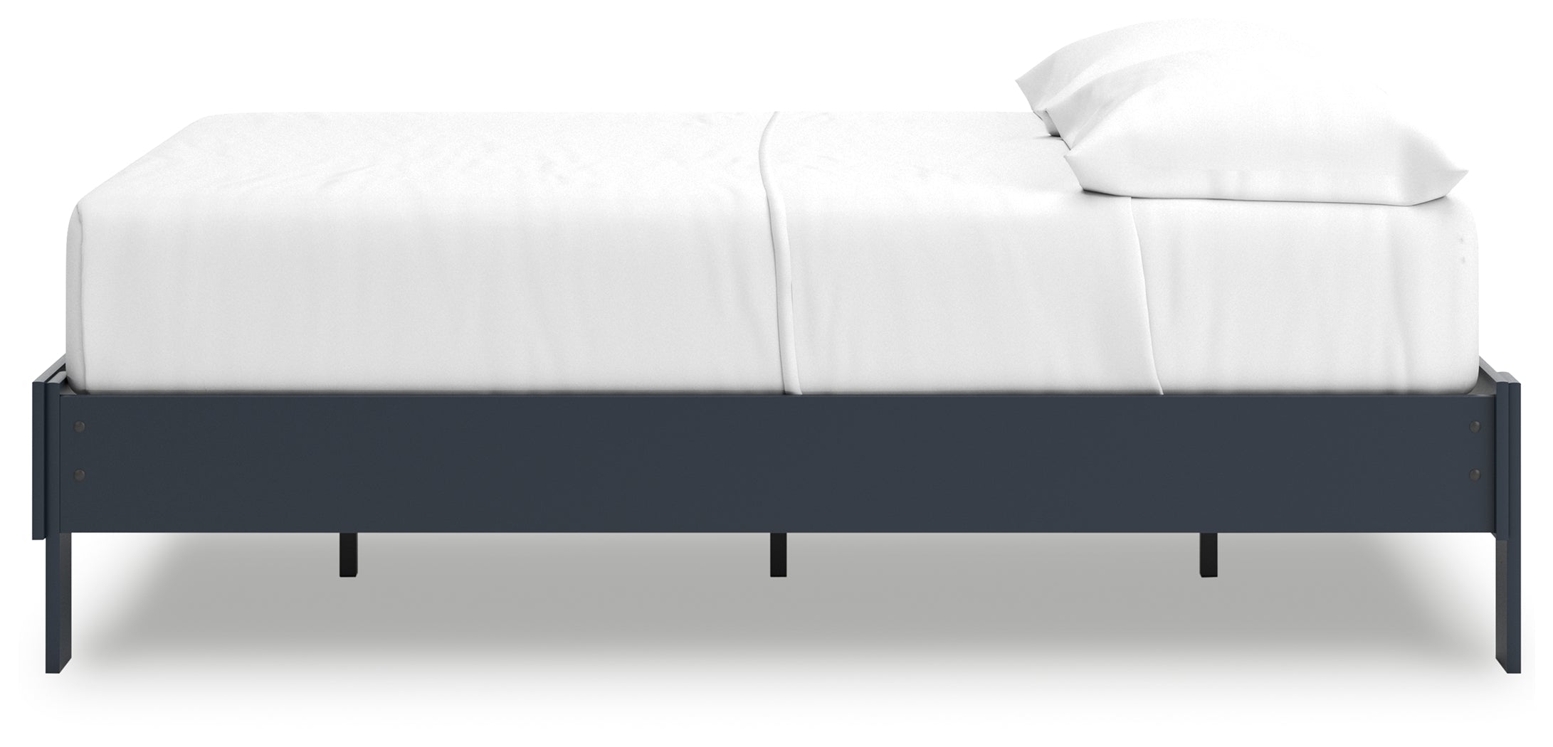 Simmenfort Full Platform Bed with Dresser and Chest in Navy Blue - PKG020627