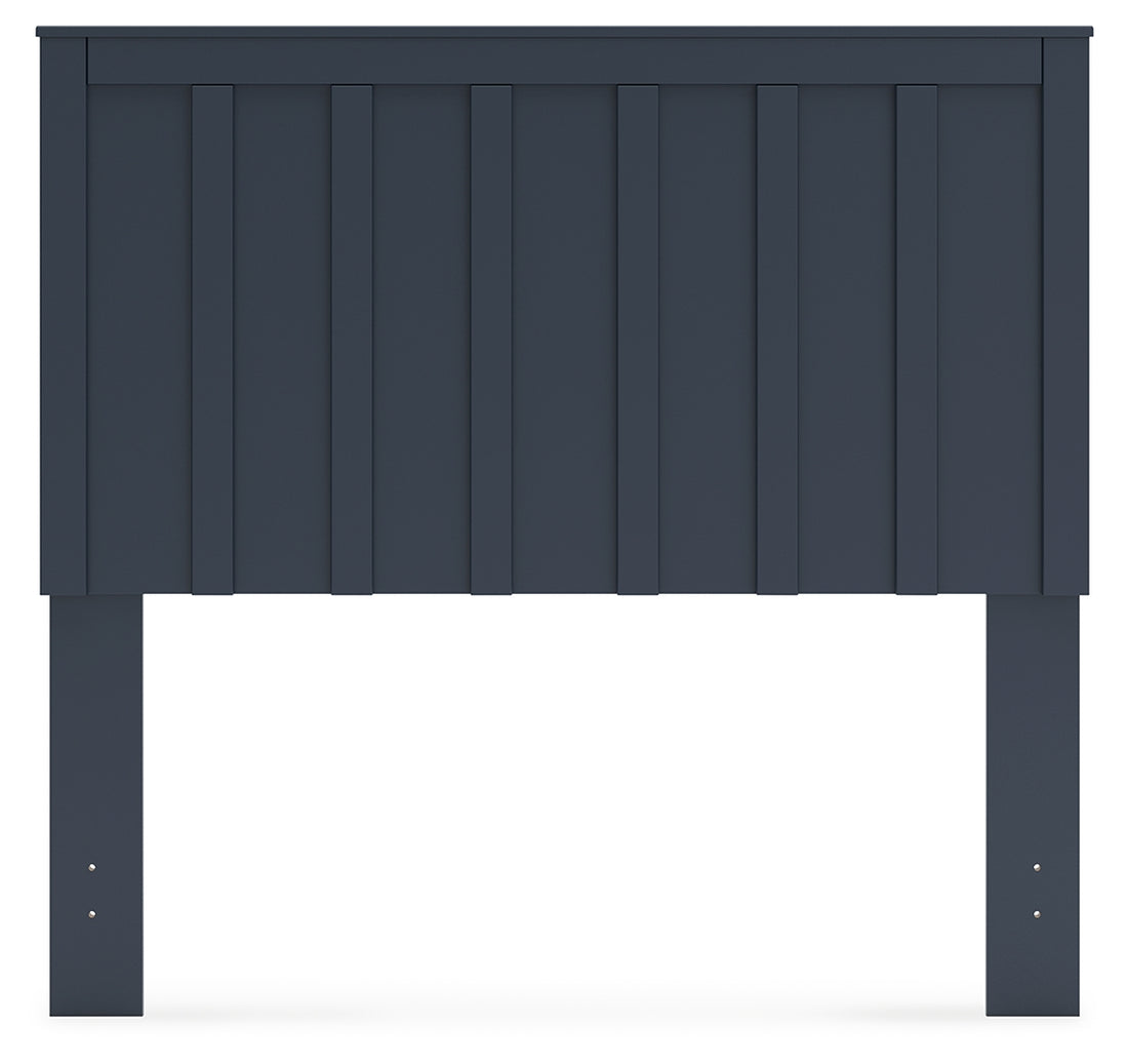 Simmenfort Navy Blue Full Panel Headboard - EB1528-156