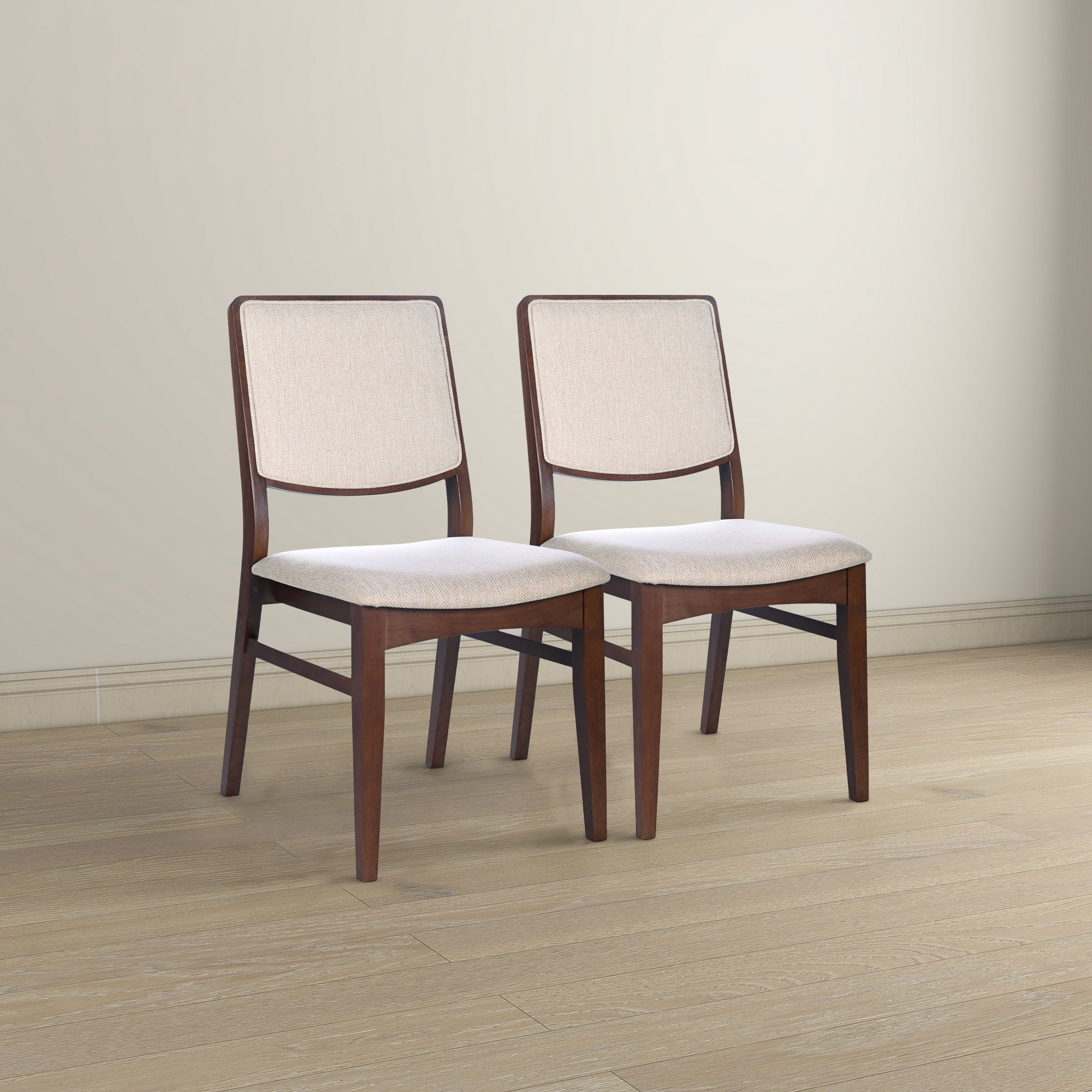 Skylar Beige Fabric Dining Chair (Set Of 2) - DCH03603601