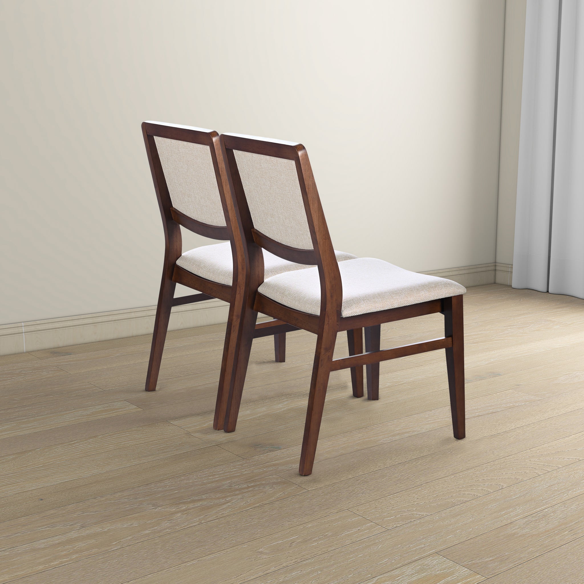 Skylar Beige Fabric Dining Chair (Set Of 2) - DCH03603601