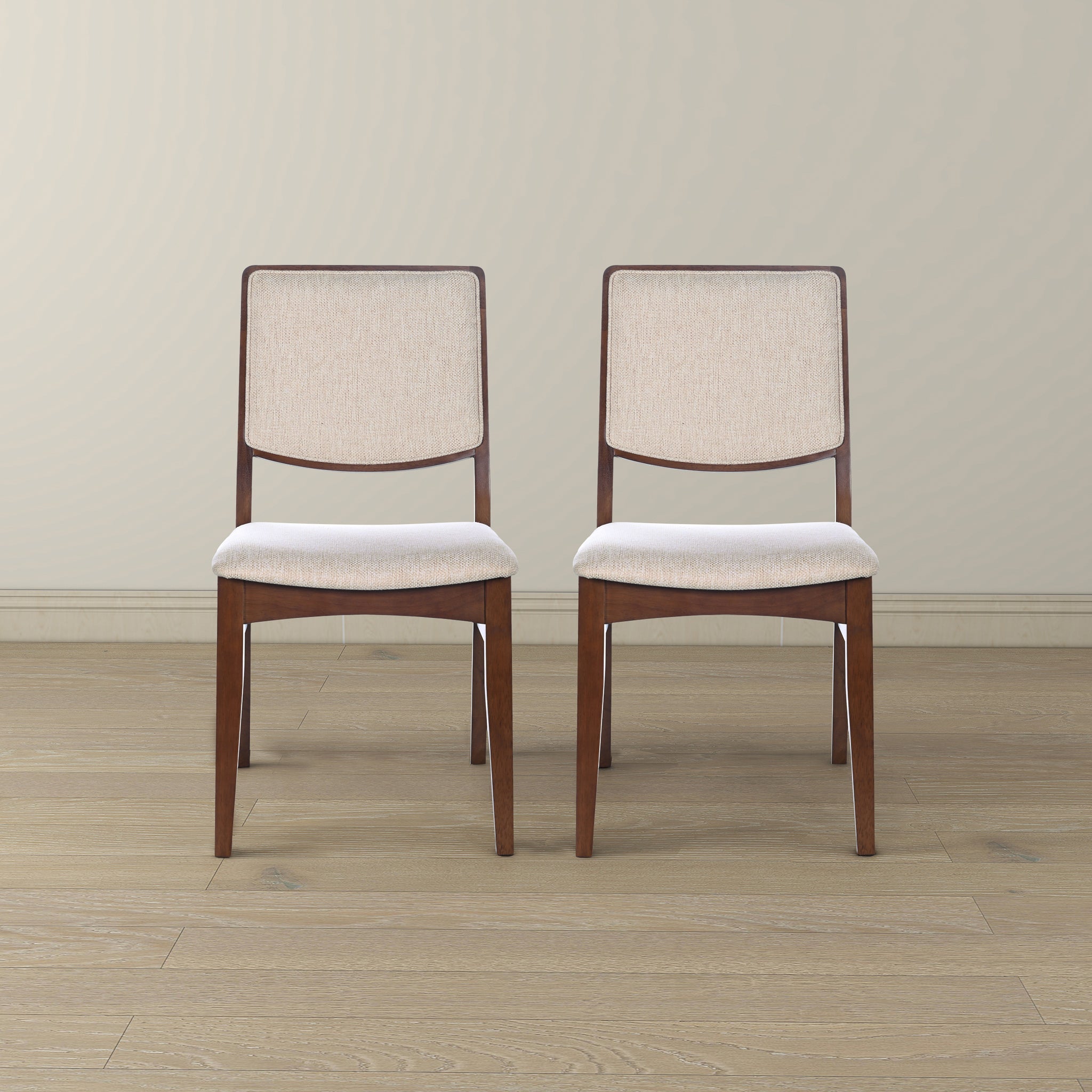 Skylar Beige Fabric Dining Chair (Set Of 2) - DCH03603601