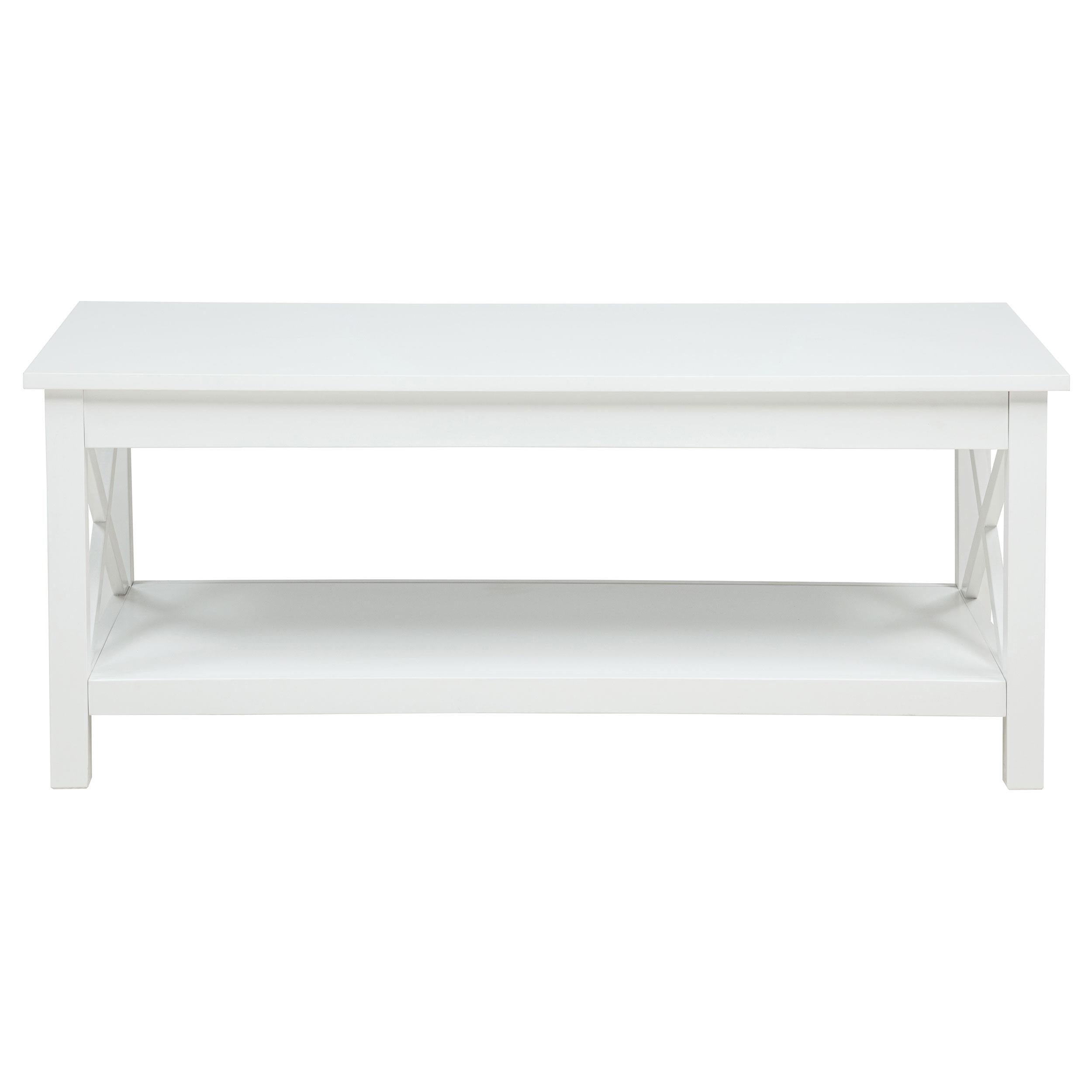 Skyview 44-inch Rectangular Lift Top Coffee Table White - 722088
