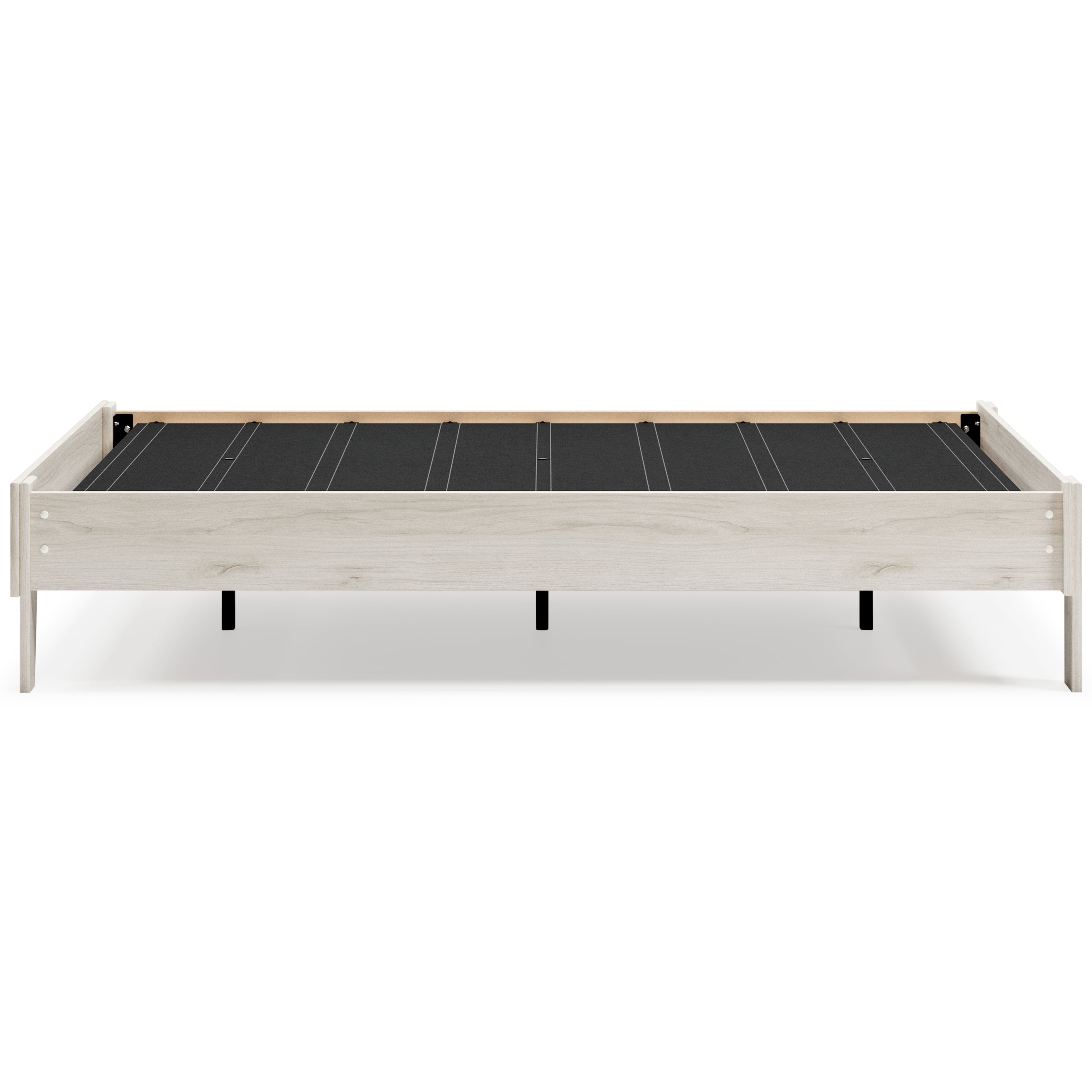 Socalle Full Platform Bed with Mattress in Light Natural - PKG018221