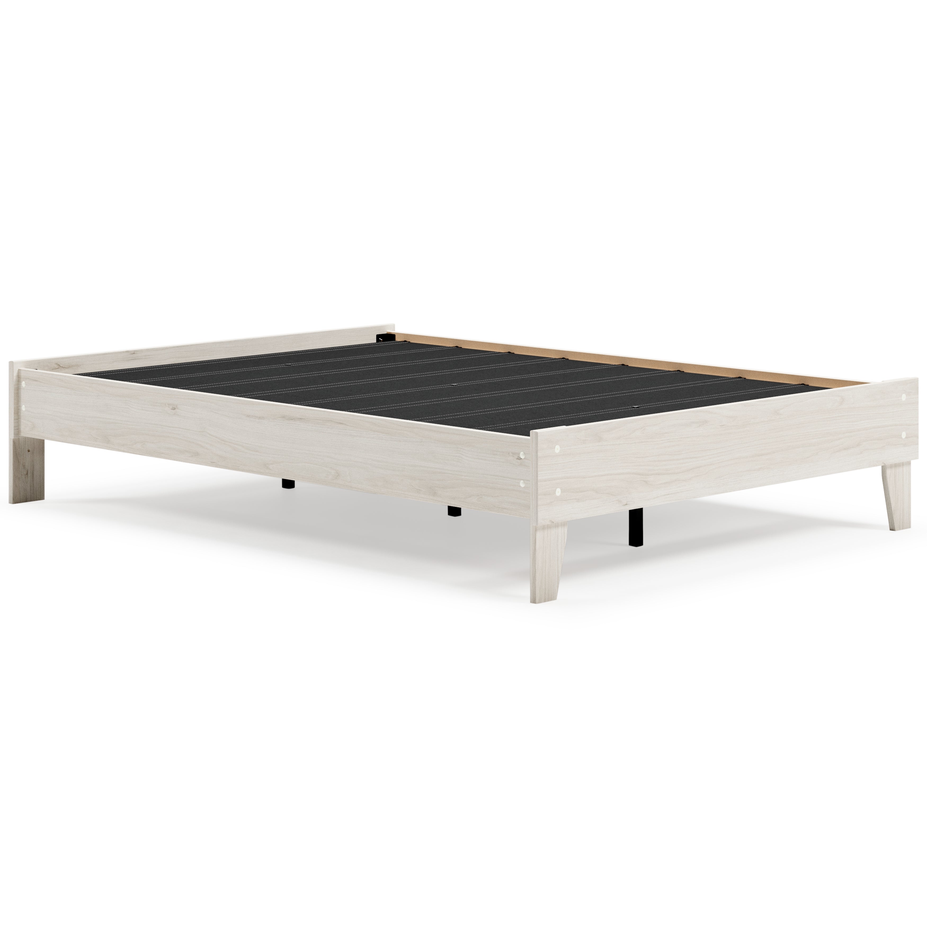 Socalle Full Platform Bed with Mattress in Light Natural - PKG018222