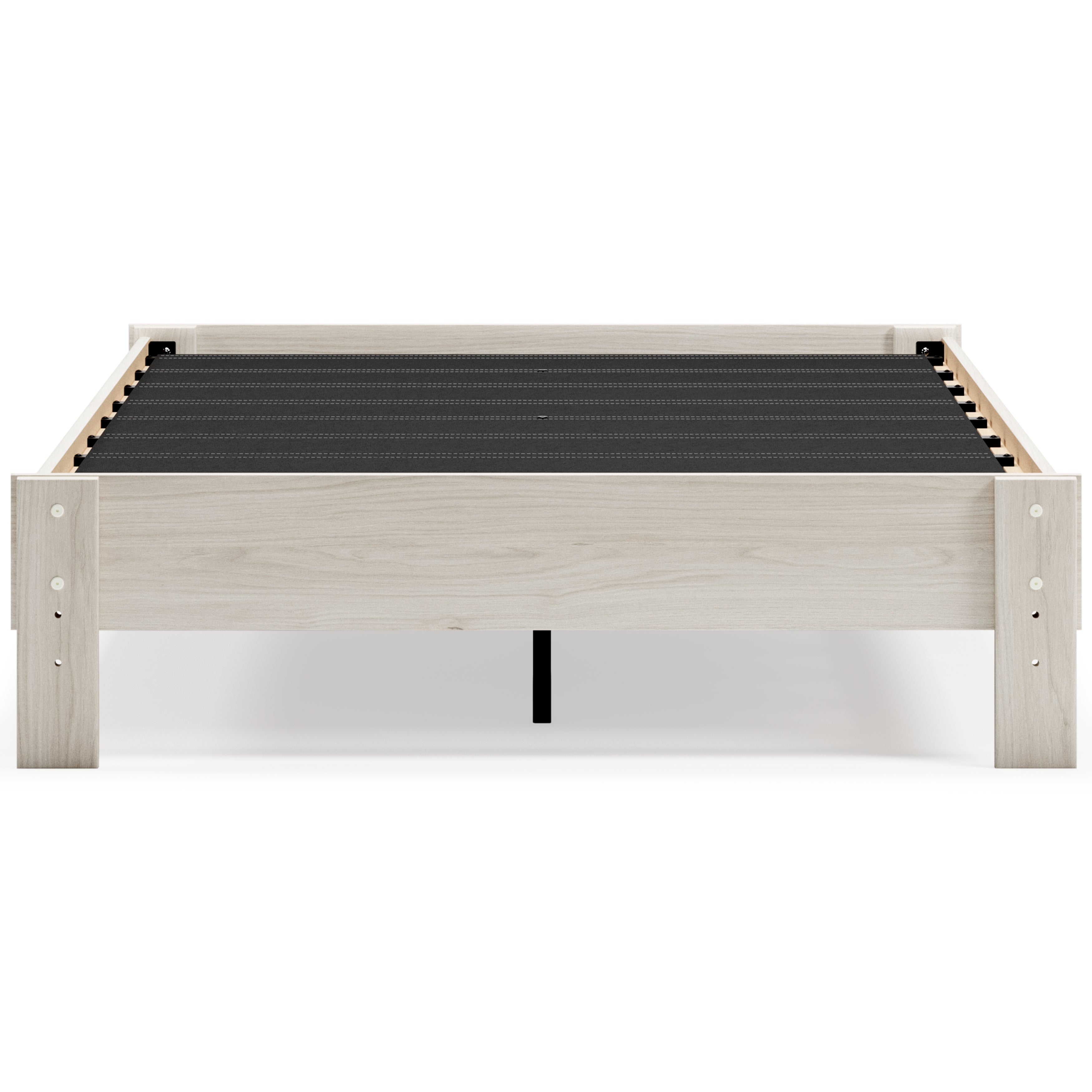 Socalle Full Platform Bed with Mattress in Light Natural - PKG018222