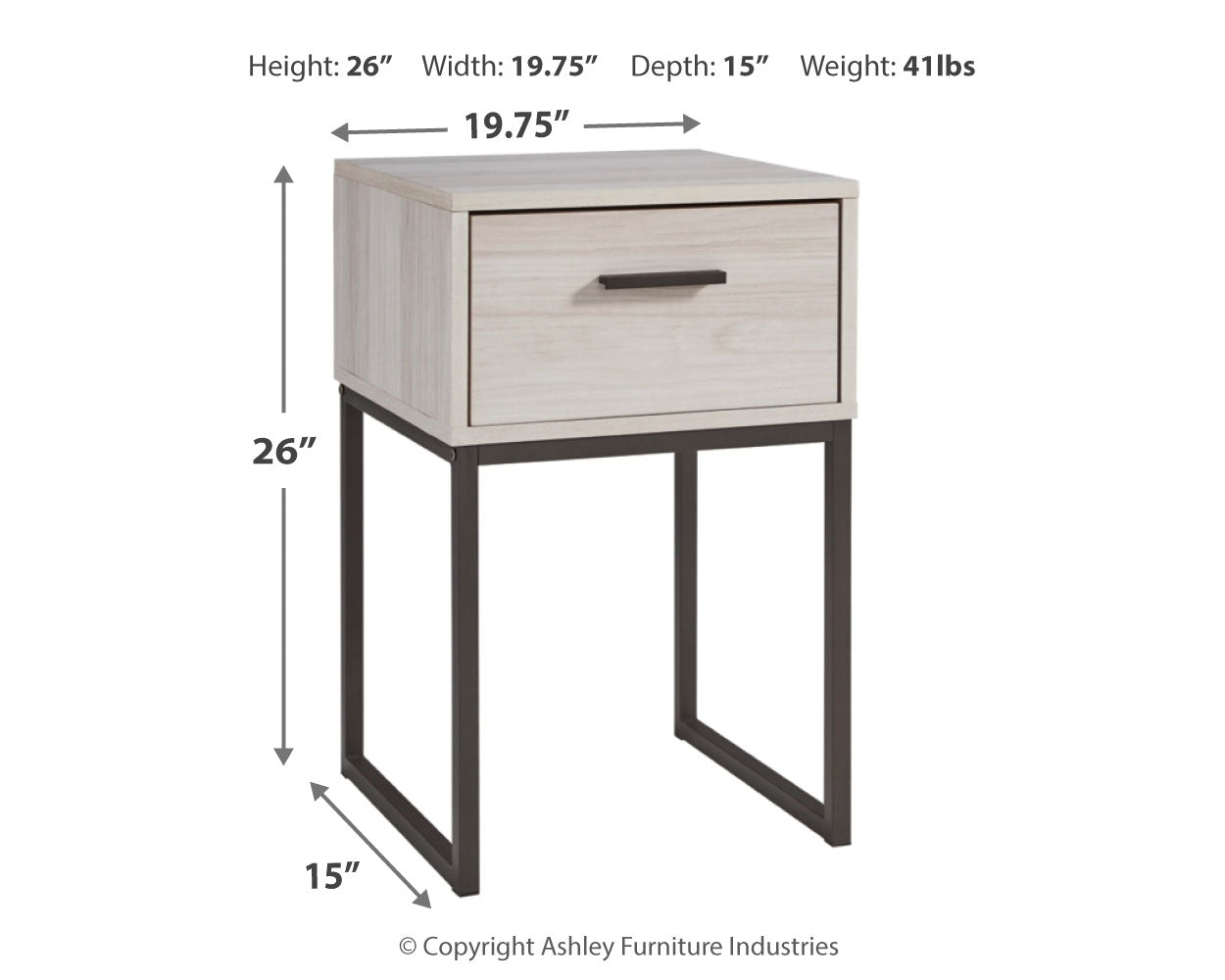 Socalle Queen Platform Bed with 2 Nightstands in Light Natural - PKG016403