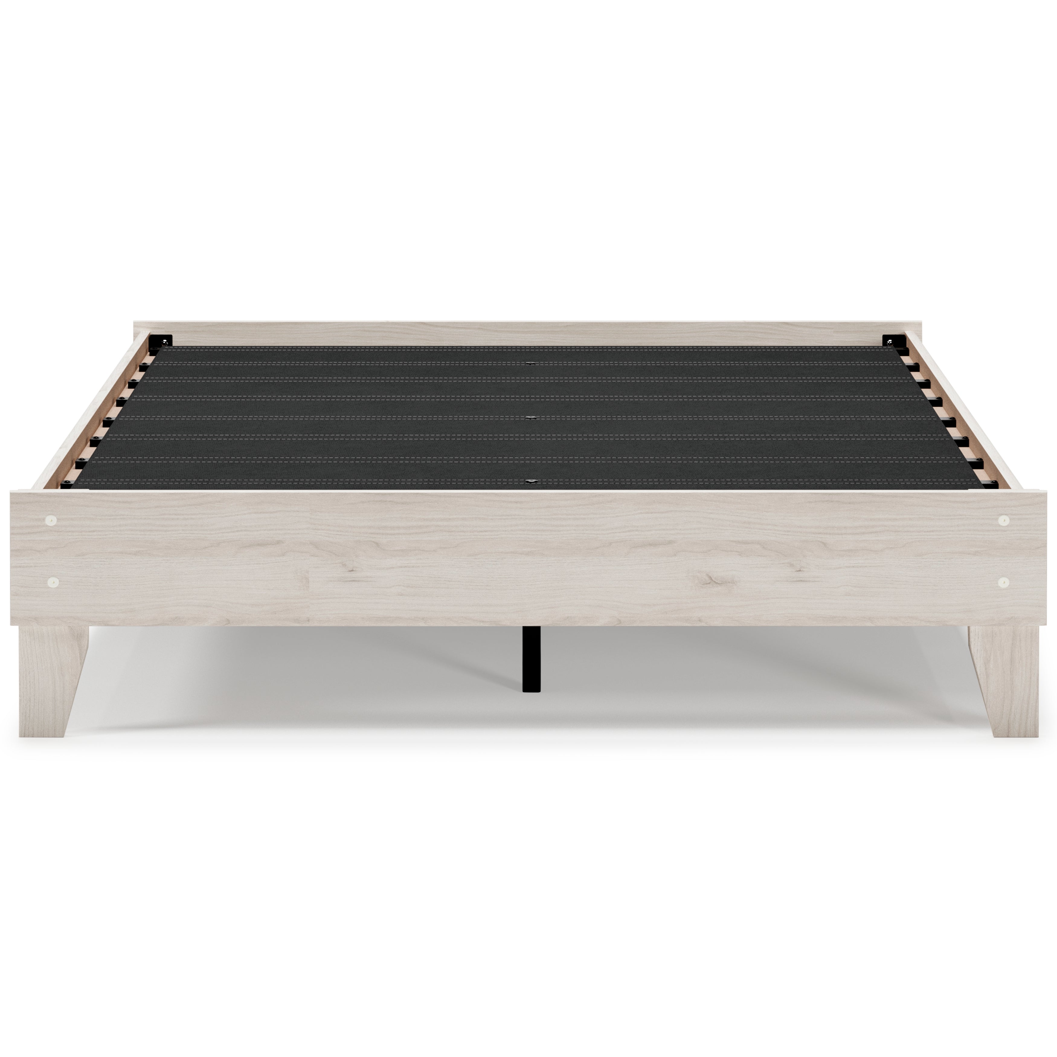 Socalle Queen Platform Bed with Mattress in Light Natural - PKG018230