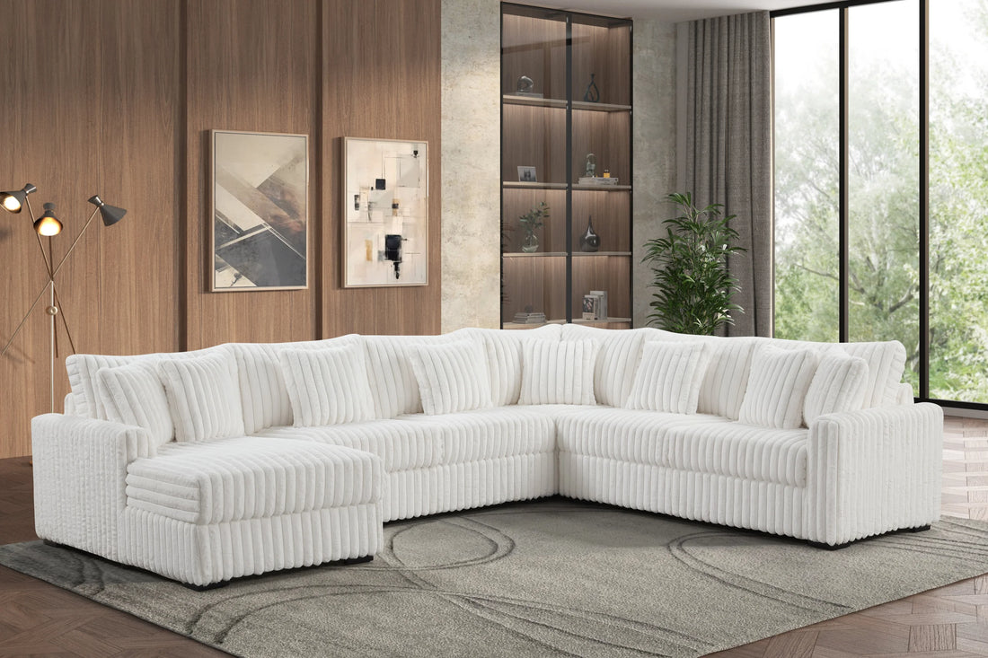 Solana Beige Sectional - SOLANA BEIGE