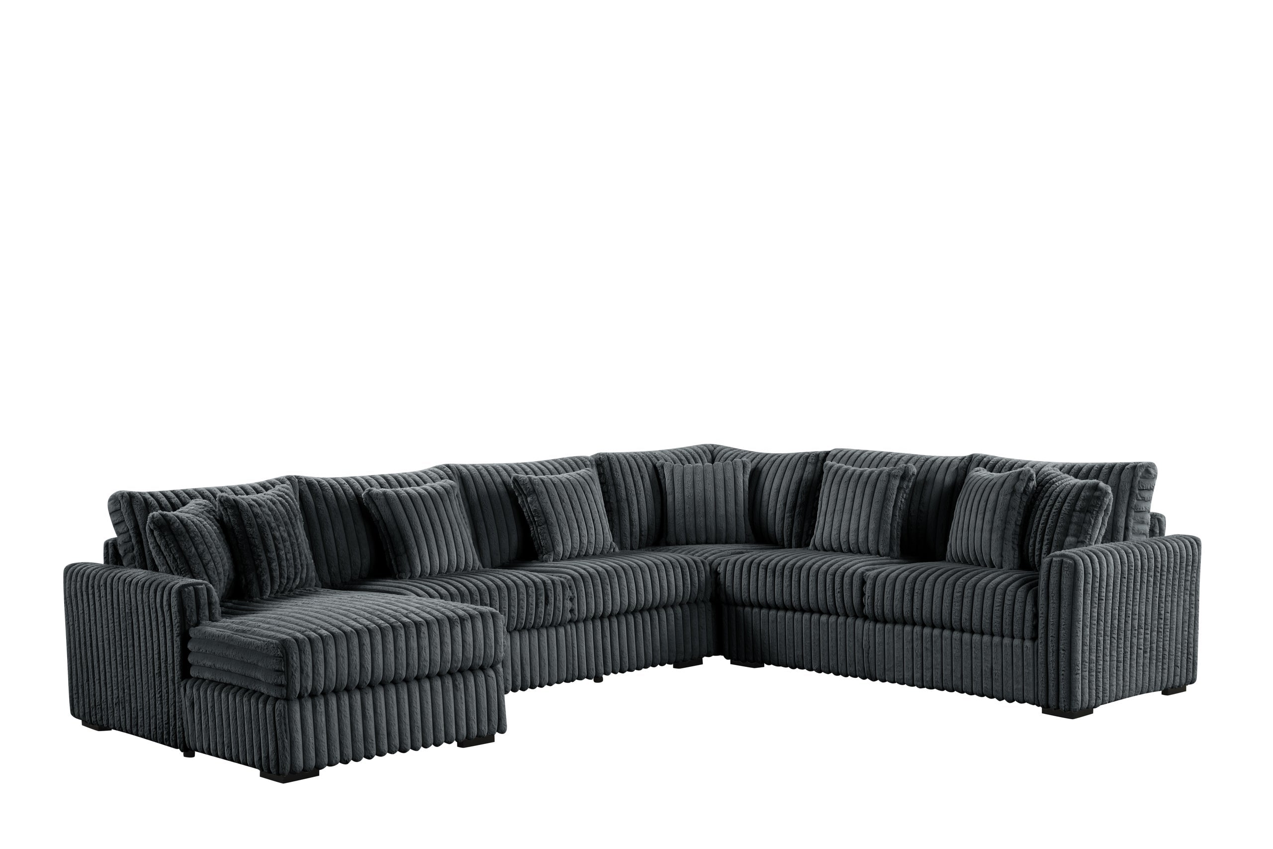 Solana Charcoal Sectional - SOLANA CHARCOAL