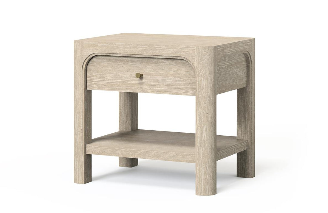 Solano 1-drawer Nightstand Bedside Table Weathered Mango - 222522