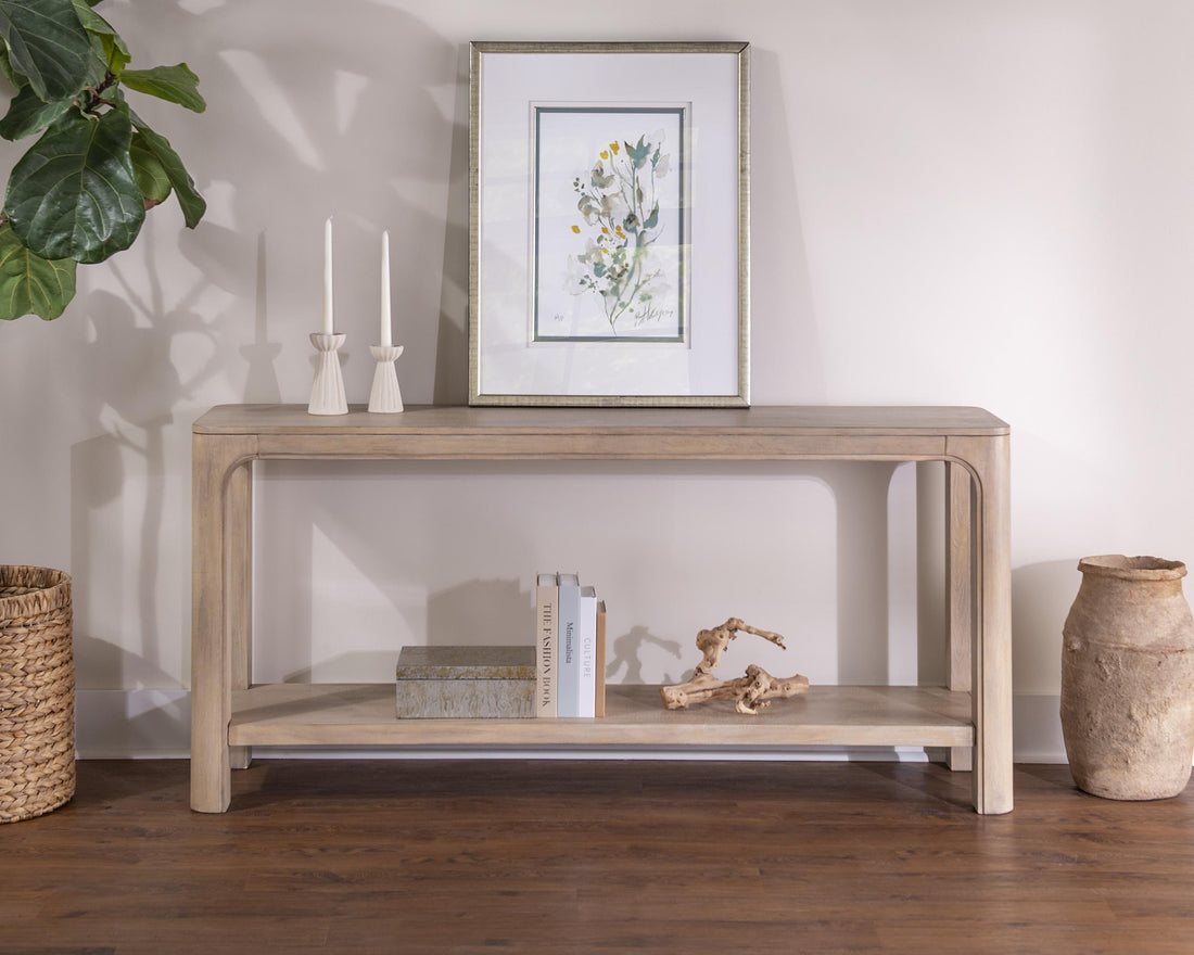Solano 64-inch Entryway Console Sofa Table Weathered Mango - 723489