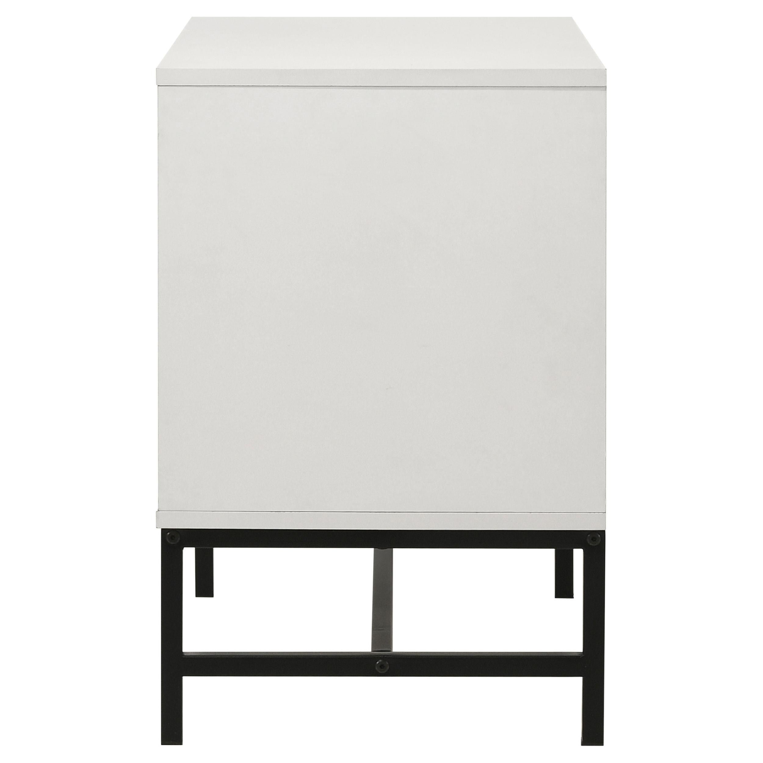Sonora 2-drawer Nightstand Bedside Table White - 224862