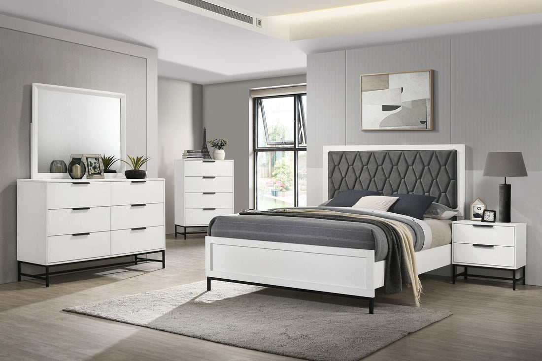 Sonora 5-piece Queen Bedroom Set White - 224861Q-S5