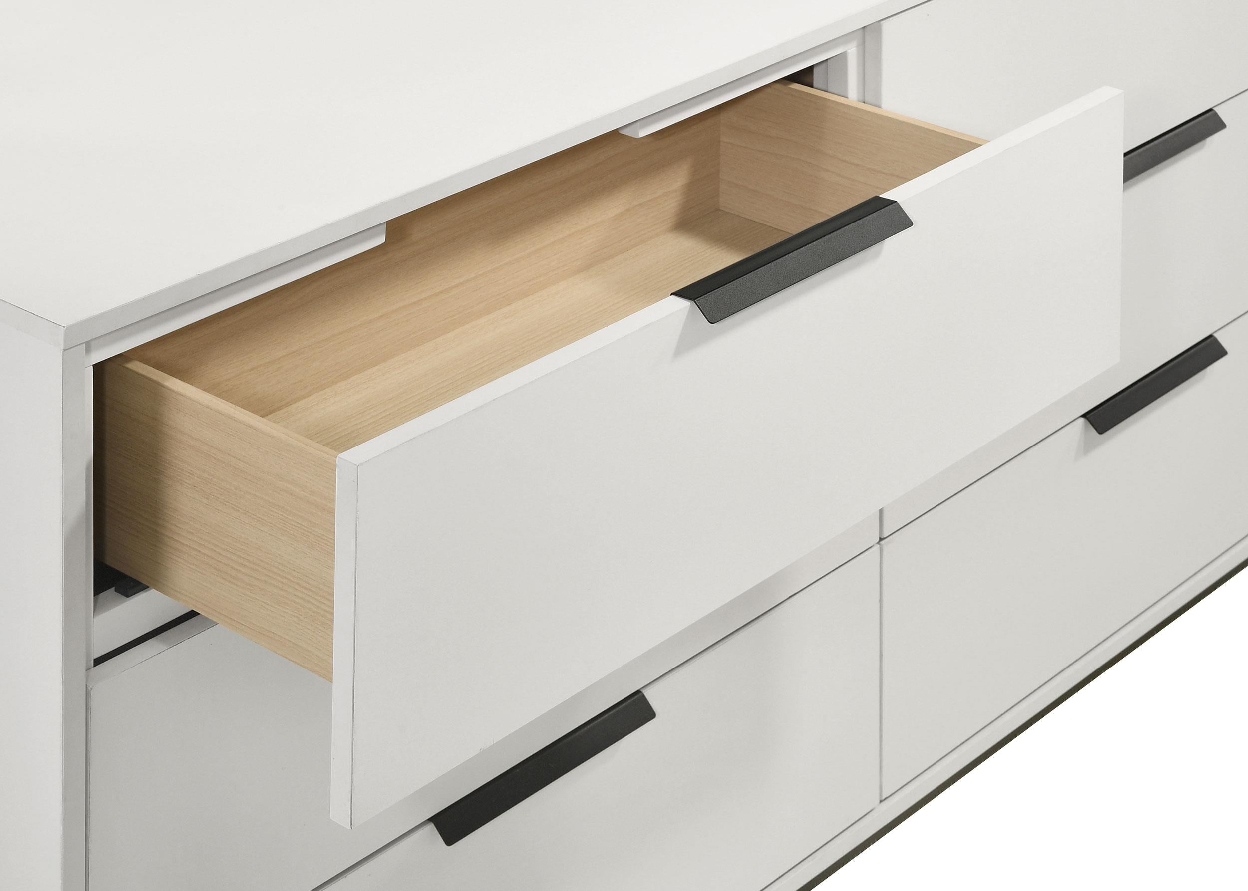 Sonora 6-drawer Dresser with Mirror White - 224863M