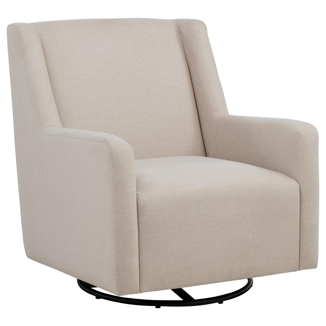 Sorrel Fabric Upholstered Swivel Glider Arm Chair Latte - 903930