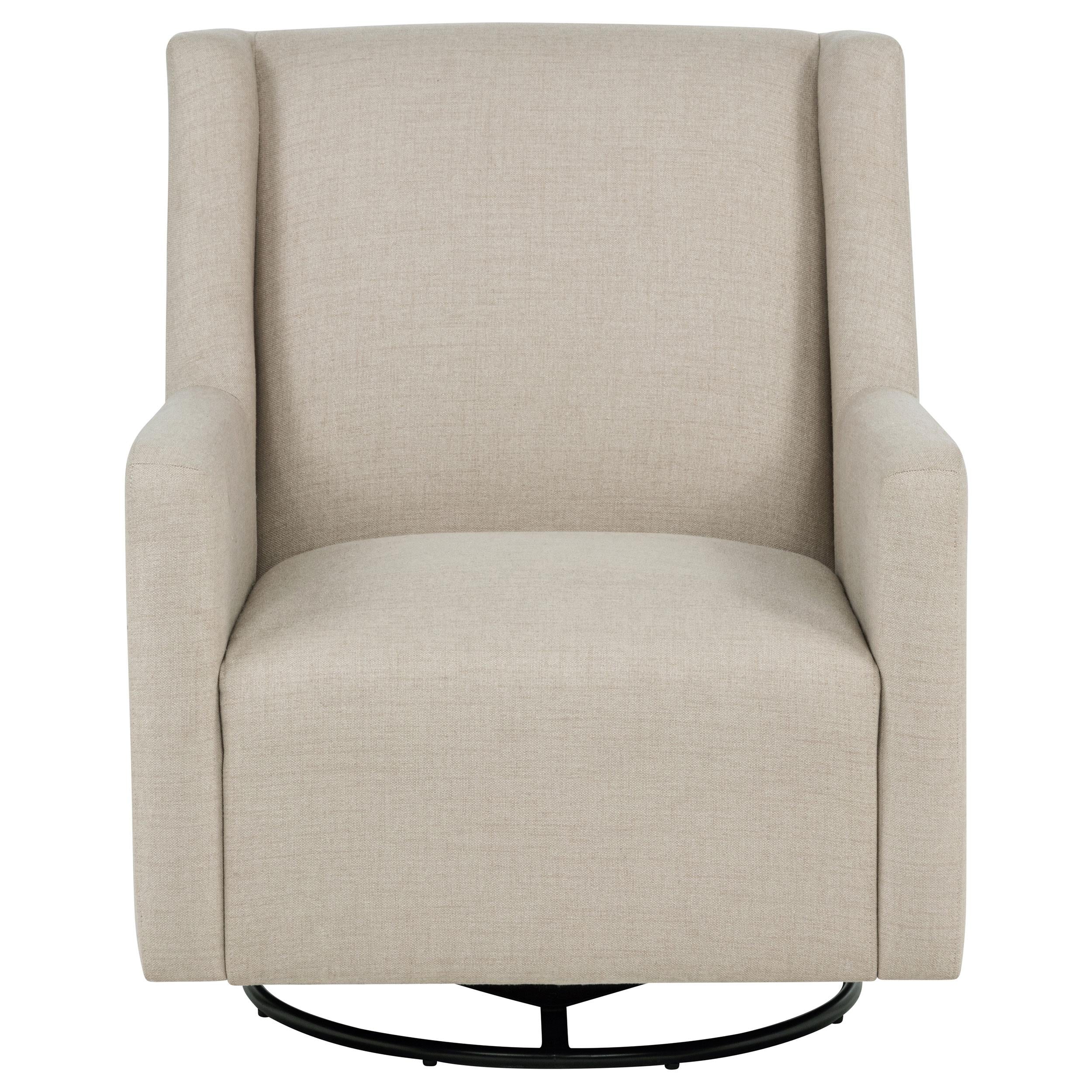 Sorrel Fabric Upholstered Swivel Glider Arm Chair Latte - 903930