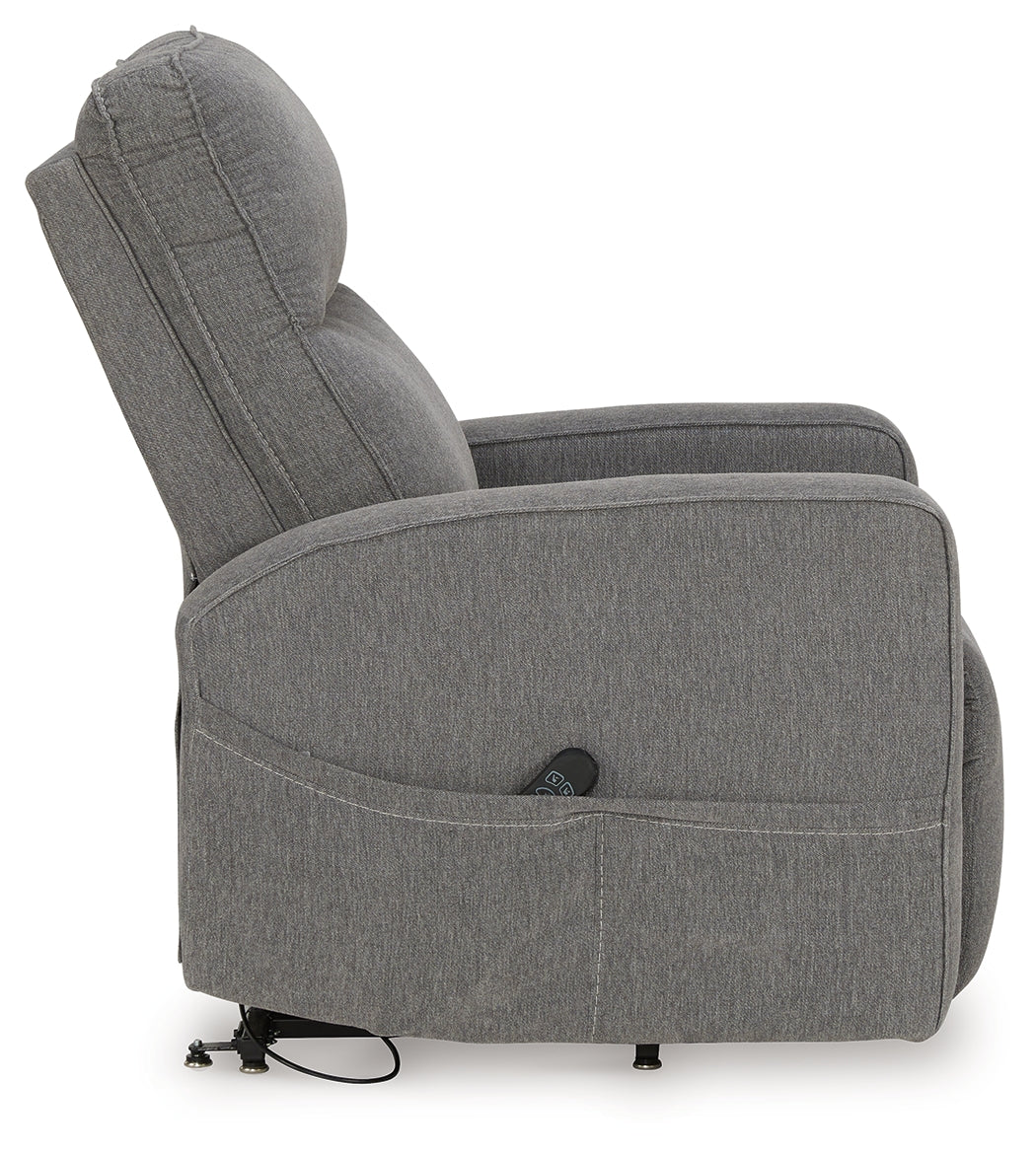 Starganza Gray Power Lift Recliner - 9370412