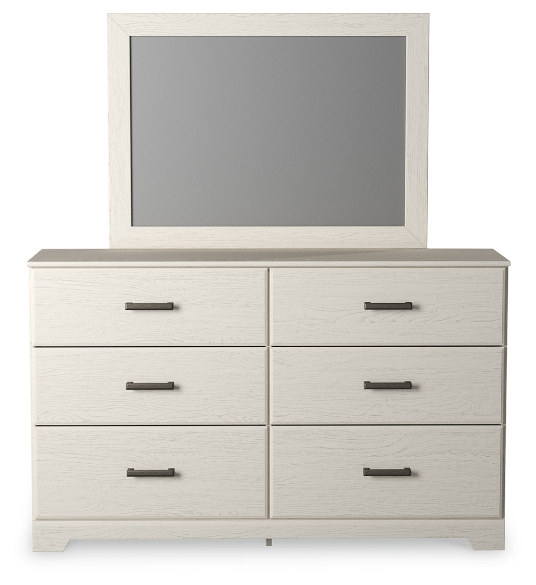 Stelsie King Panel Bed, Dresser, Mirror and Nightstand - B2588B17