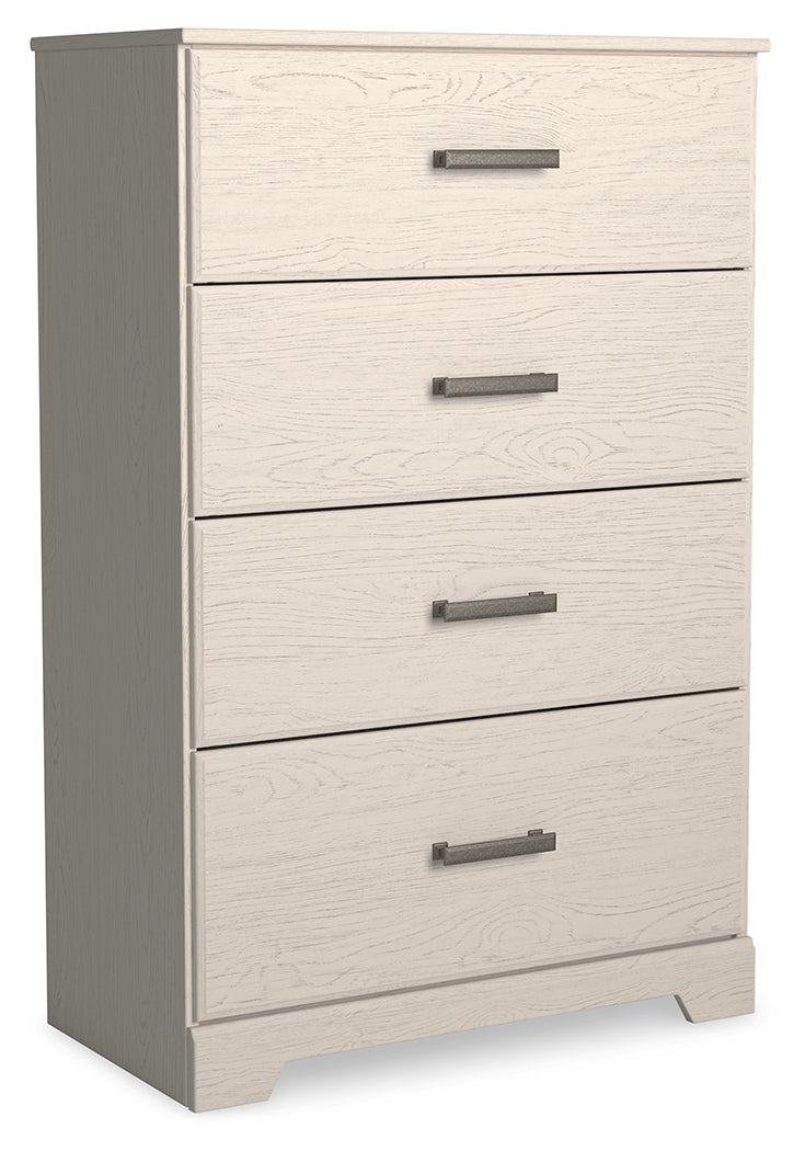 Stelsie White Dresser, Mirror, Chest and Nightstand - B2588B15