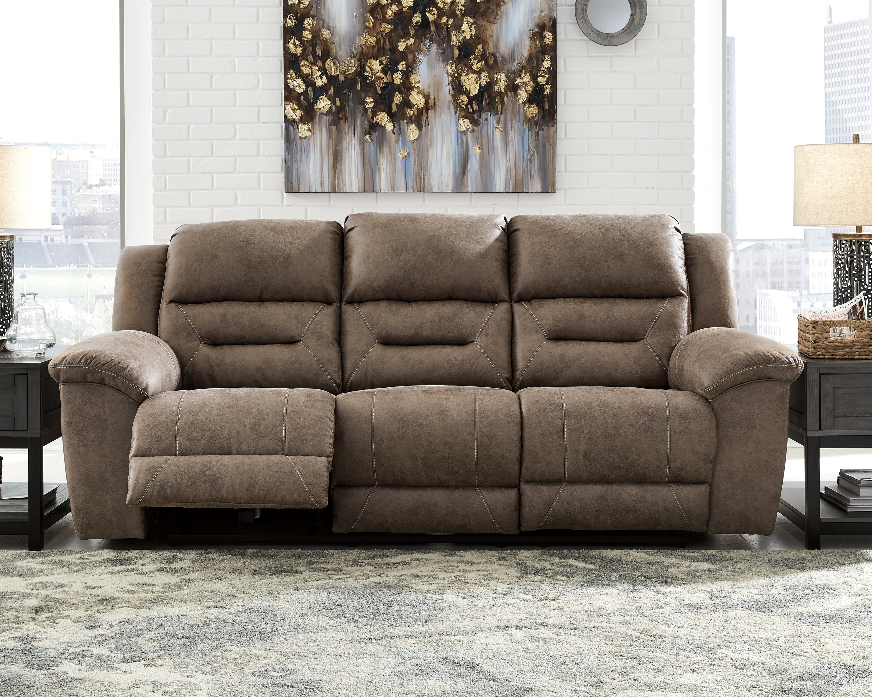 Stoneland Power Reclining Sofa and Manual Recliner - 39905U12