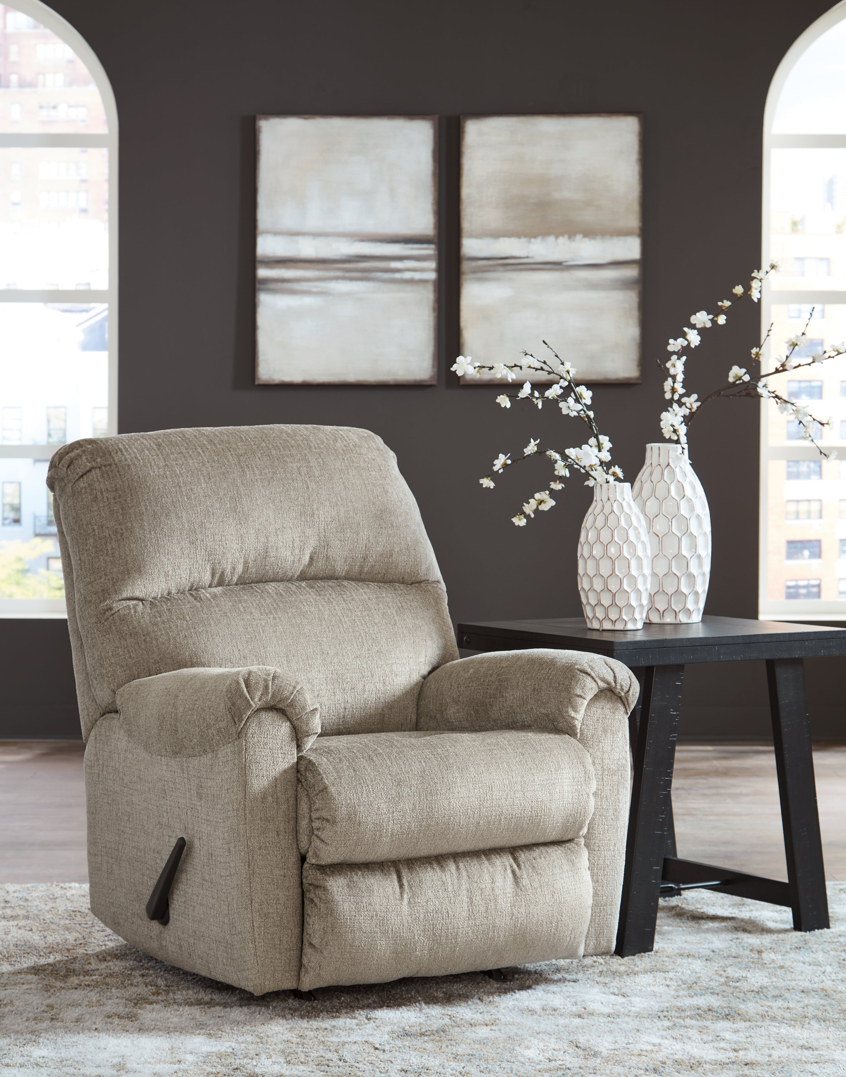 Stonemeade Taupe Sofa and Recliner - 59504U7