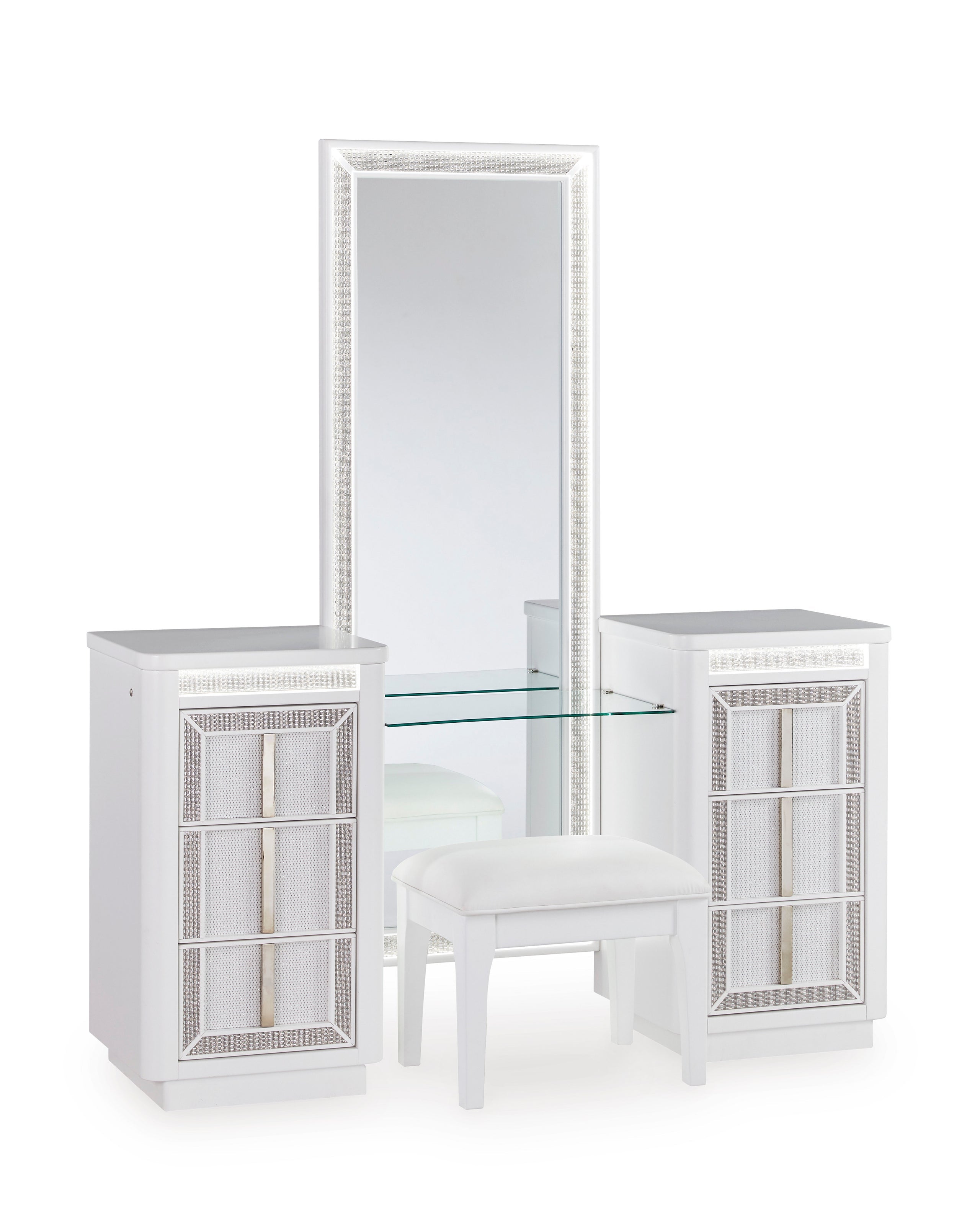B822 - Vanity w/Stool (LED Lights) - B822 - Vanity w/Stool (LED Lights)