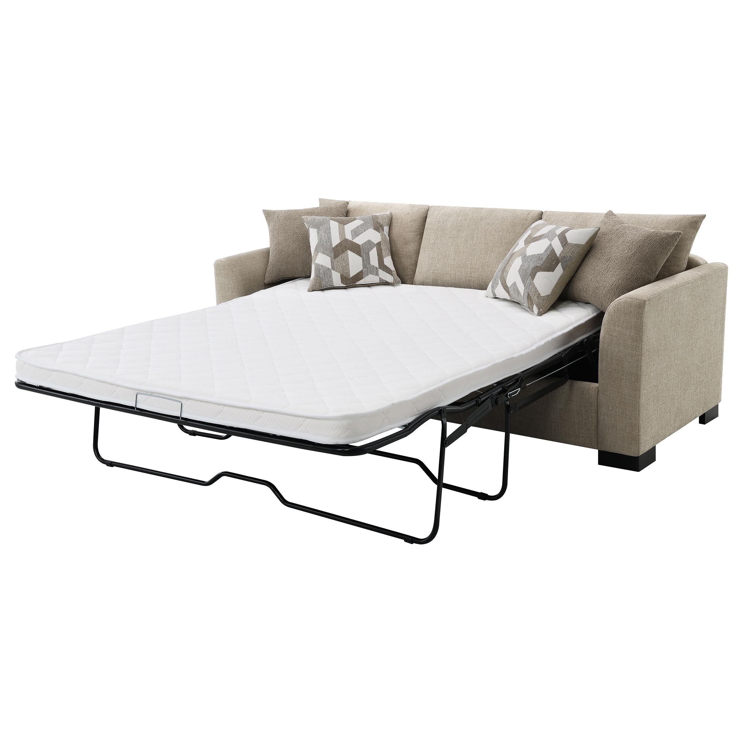 Storey Upholstered Chaise Sleeper Sofa Sectional Camel - 504778