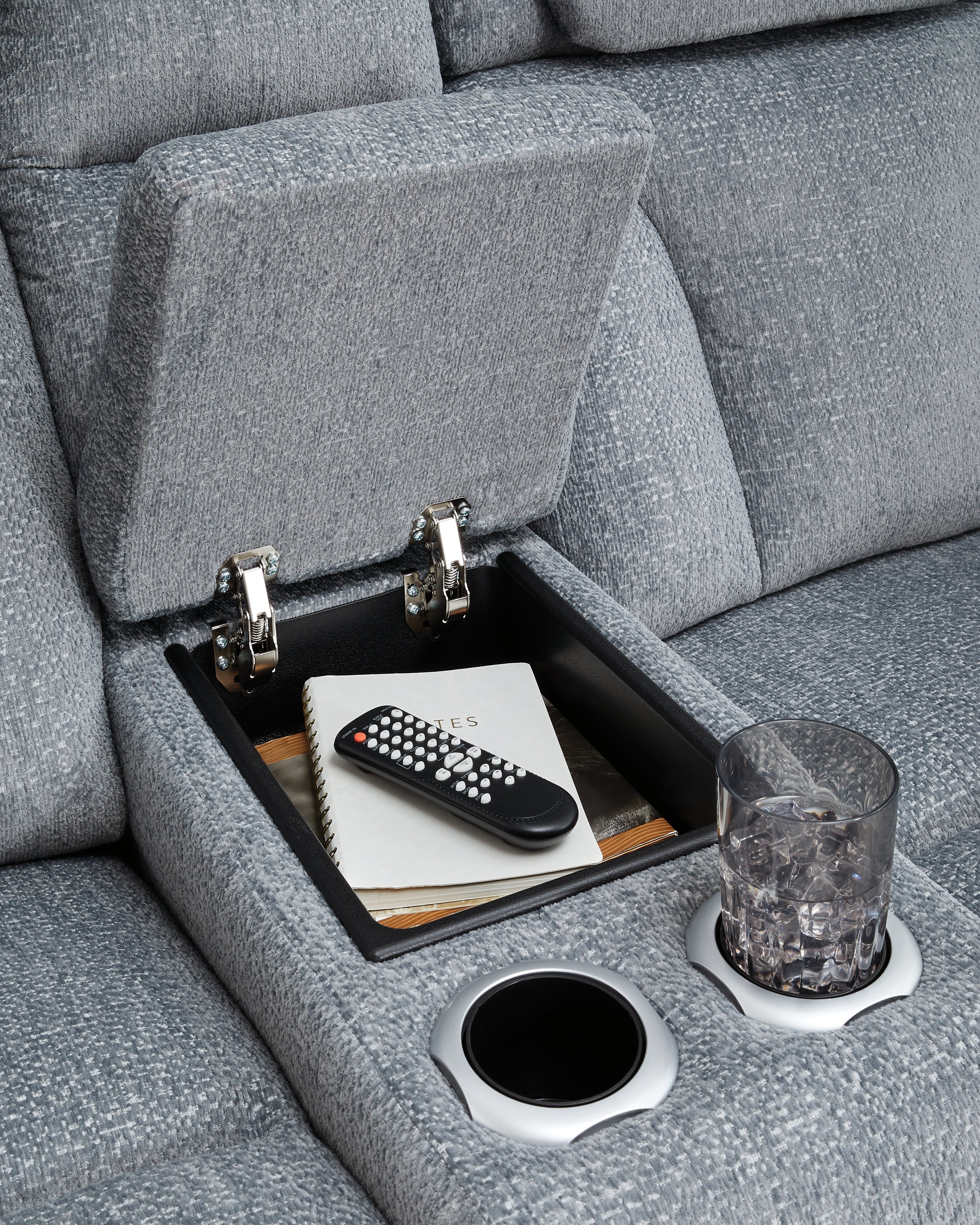 Studio Cave Steel Power Reclining Loveseat with Console - PC4980218