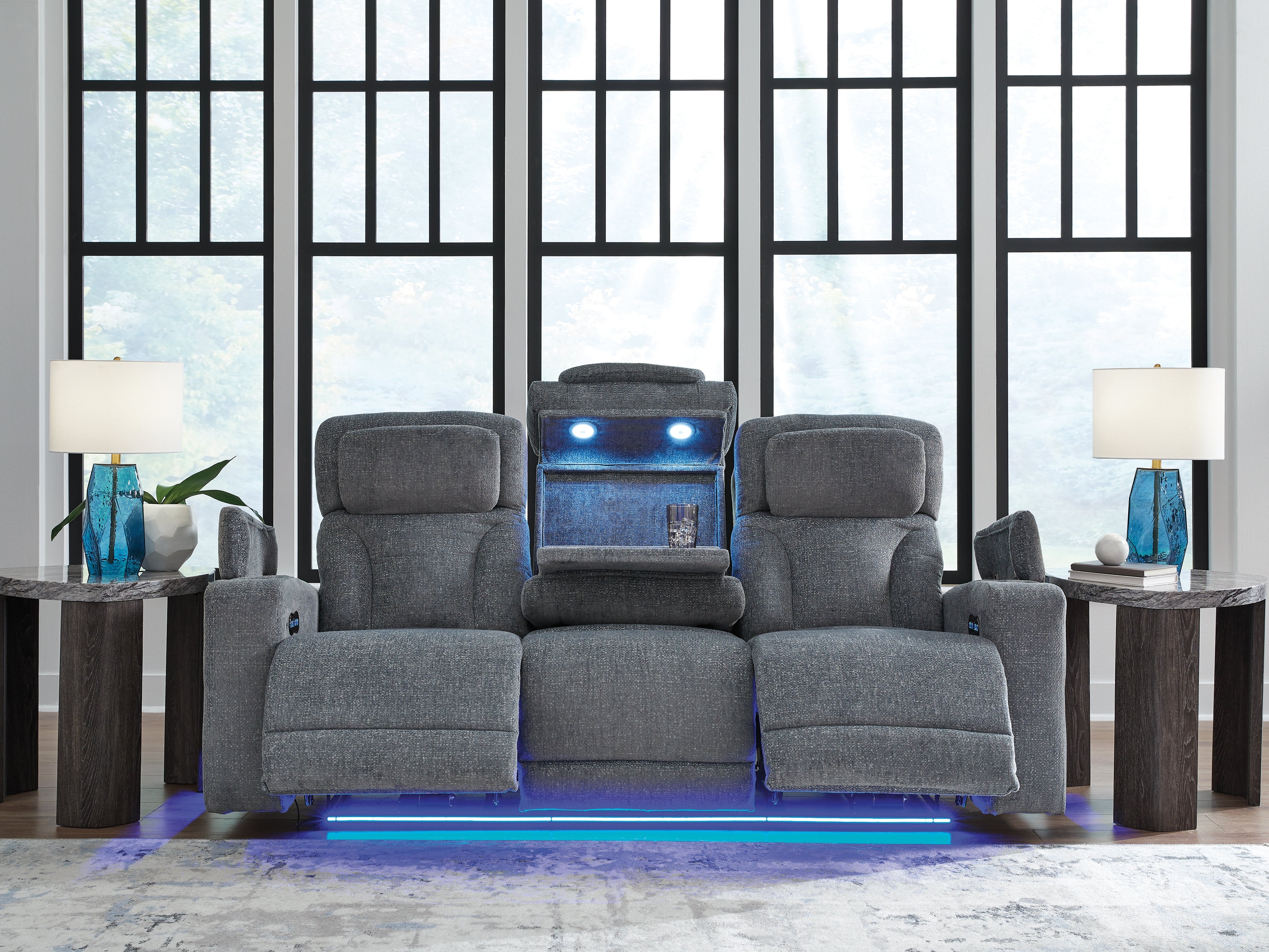 Studio Cave Steel Power Reclining Sofa - PC4980215