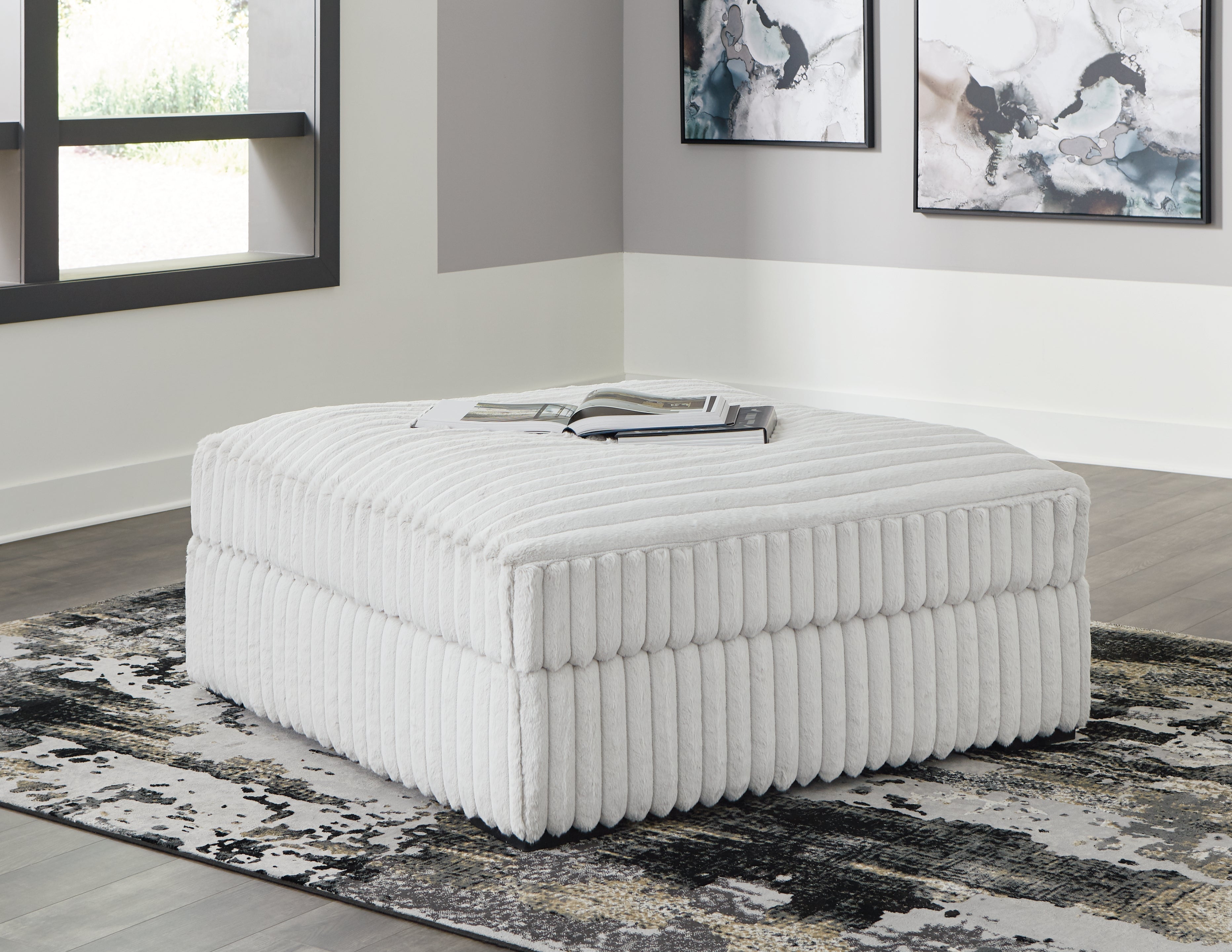 Stupendous 5-Piece Sectional with Ottoman in Alloy from Ashley - Luna Furniture