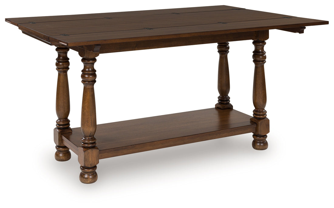 Sturlayne Brown Flip Top Sofa Table - T609-4