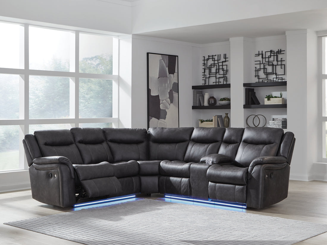 Sultan Meadow Carbon 2-Piece Reclining Sectional - PC13001S1