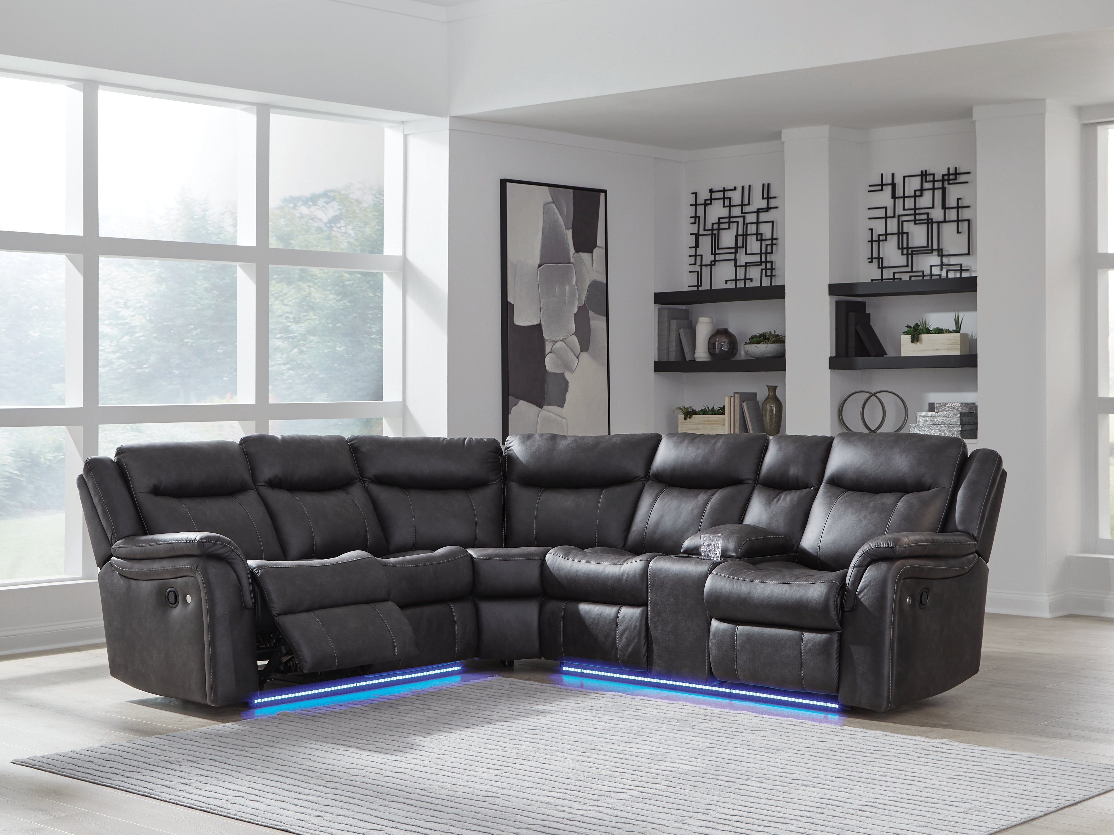 Sultan Meadow Carbon 2-Piece Reclining Sectional - PC13001S1