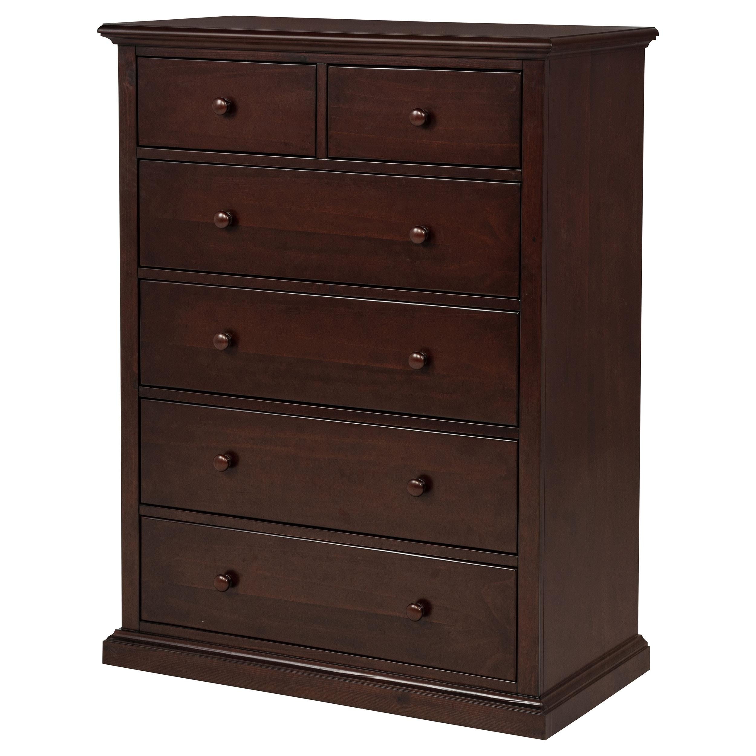 Sumerlin 6-drawer Bedroom Chest of Drawers Cappuccino - 460595CAP