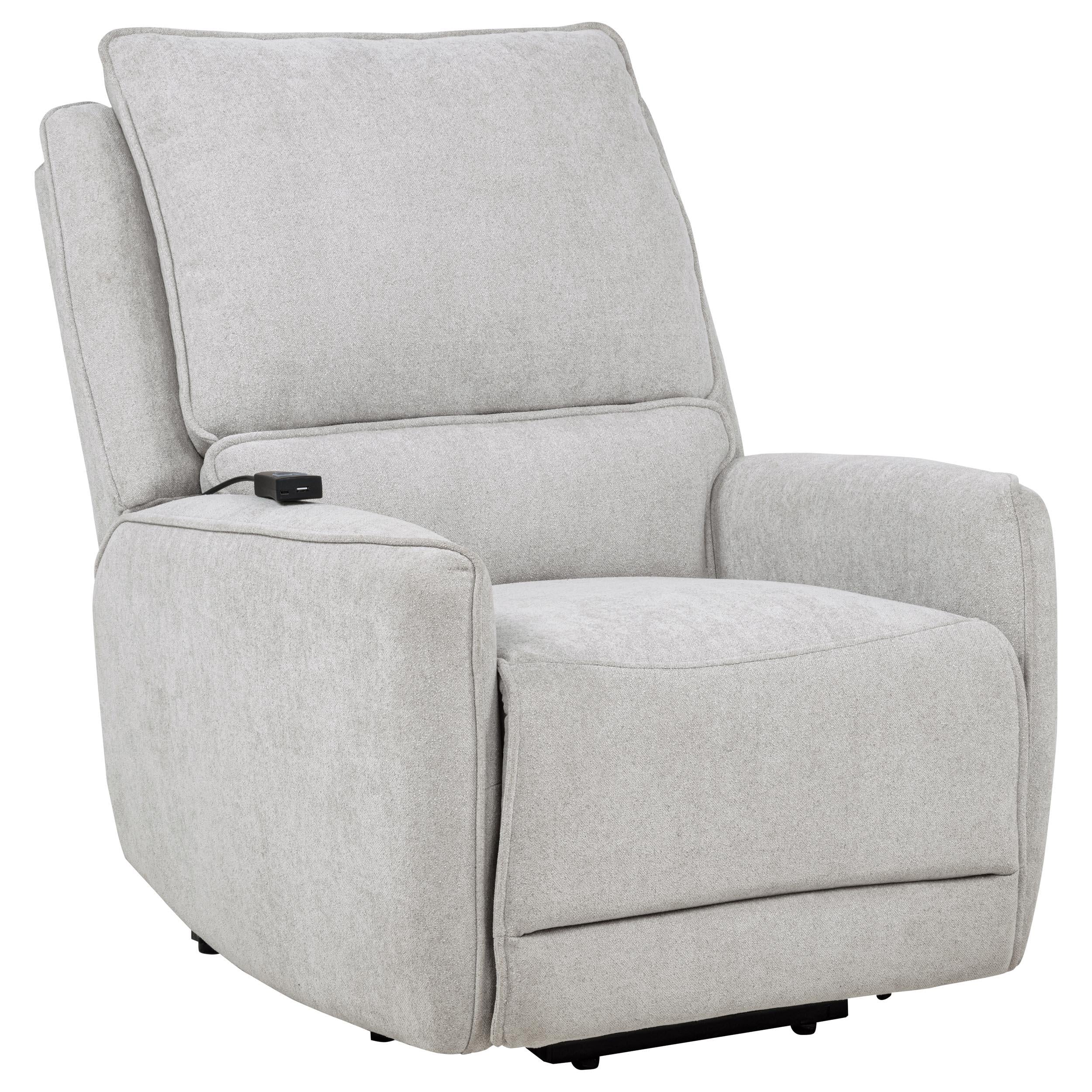 Sylmar Chenille Upholstered Dual Power Lift Recliner Grey - 610524PP